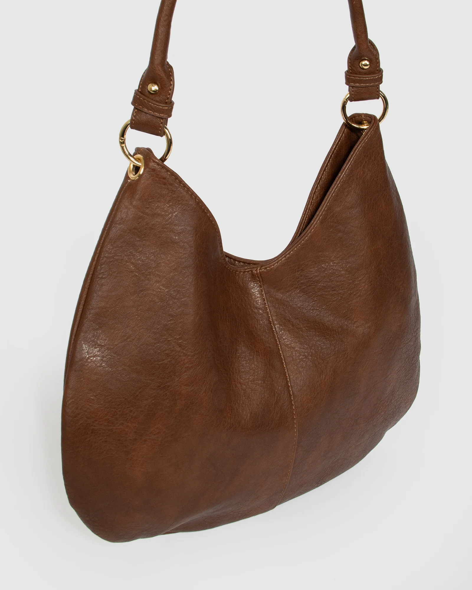 Chocolate Gisella Slouch Bag - Image 3
