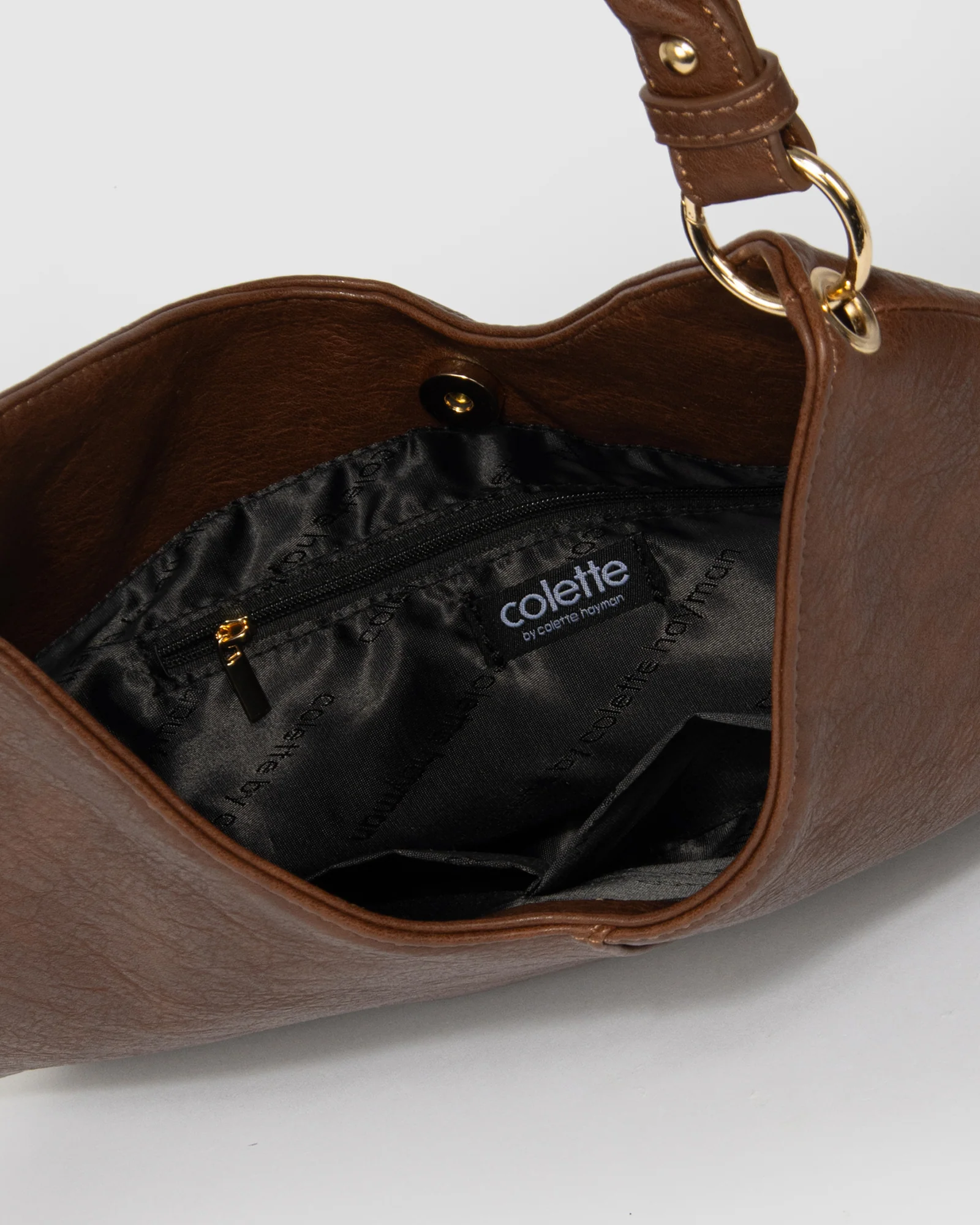 Chocolate Gisella Slouch Bag - Image 5