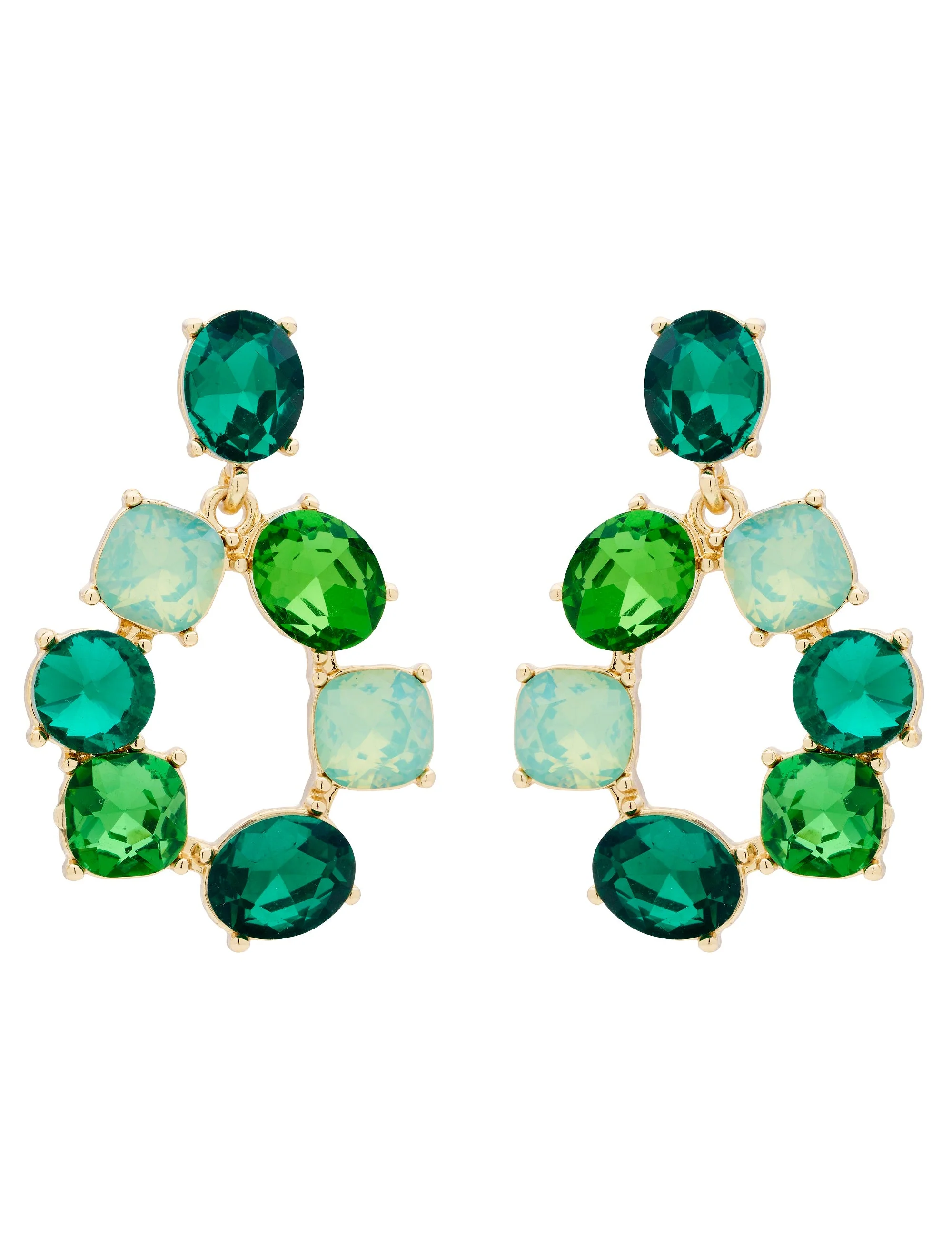CLUSTER DROP EARRING