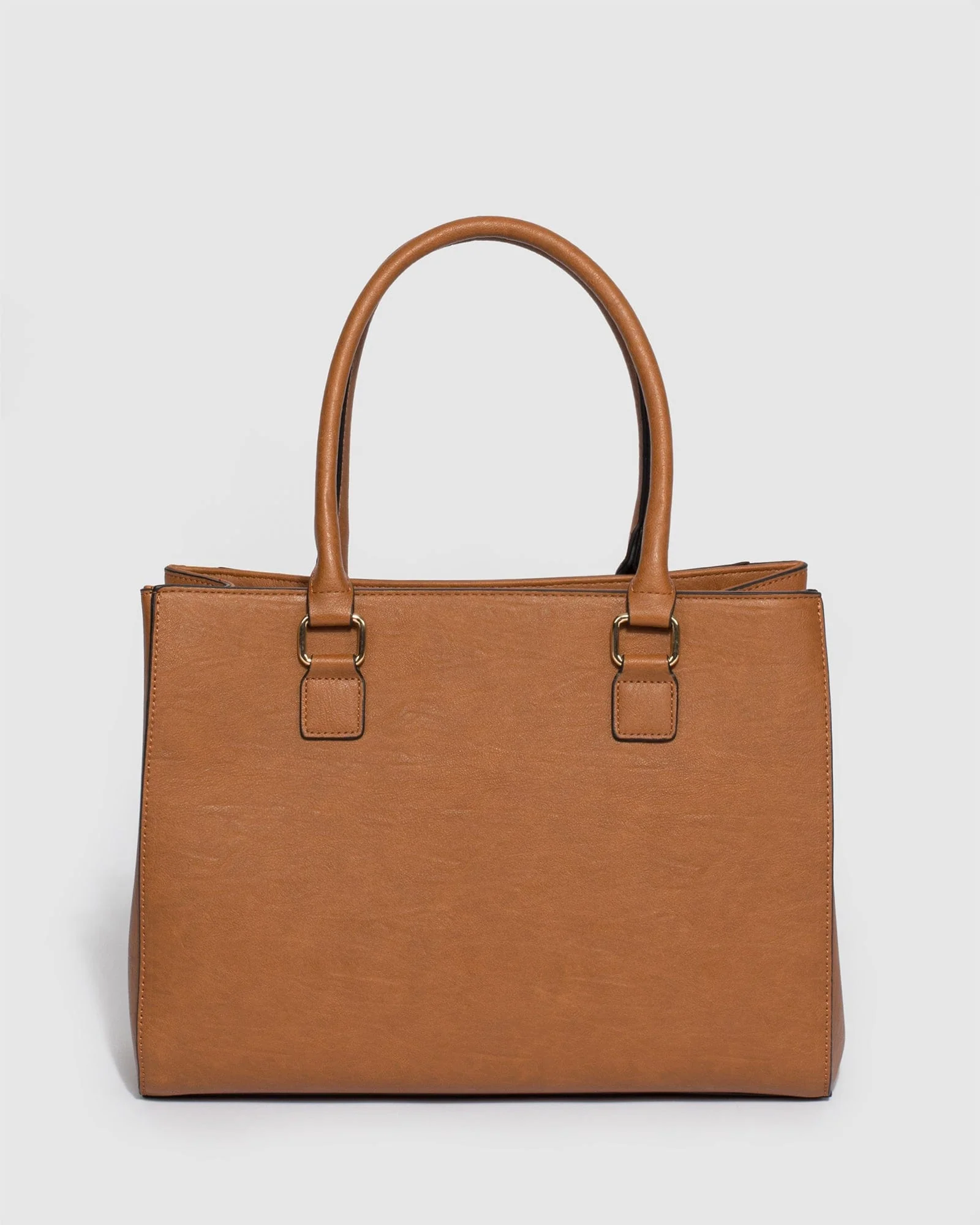 Tan Demi Panel Tote Bag - Image 4