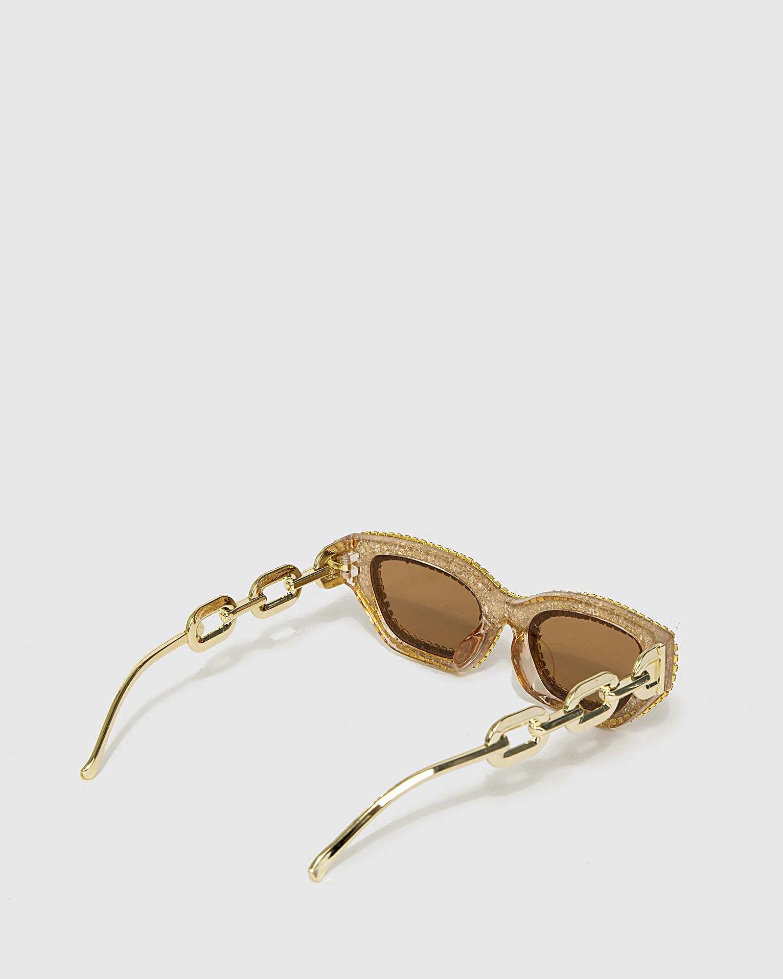 Crystal Chain Detail Sunglasses - Image 3