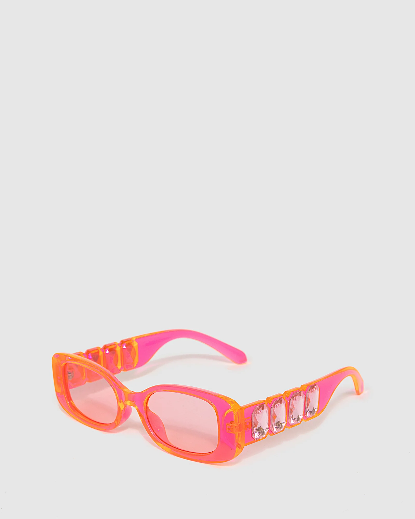 Crystal Sunglasses - Transparent Pink - Image 2