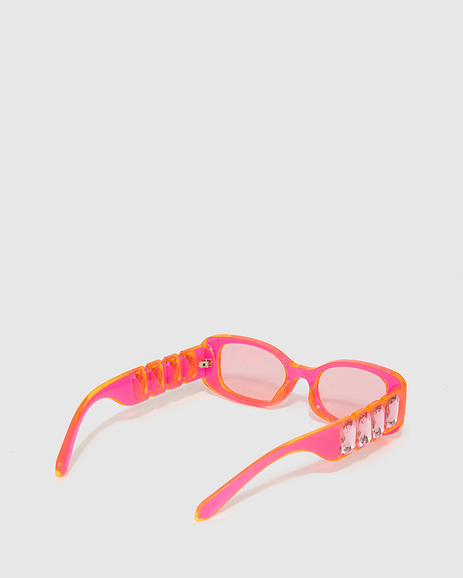 Crystal Sunglasses - Transparent Pink - Image 3