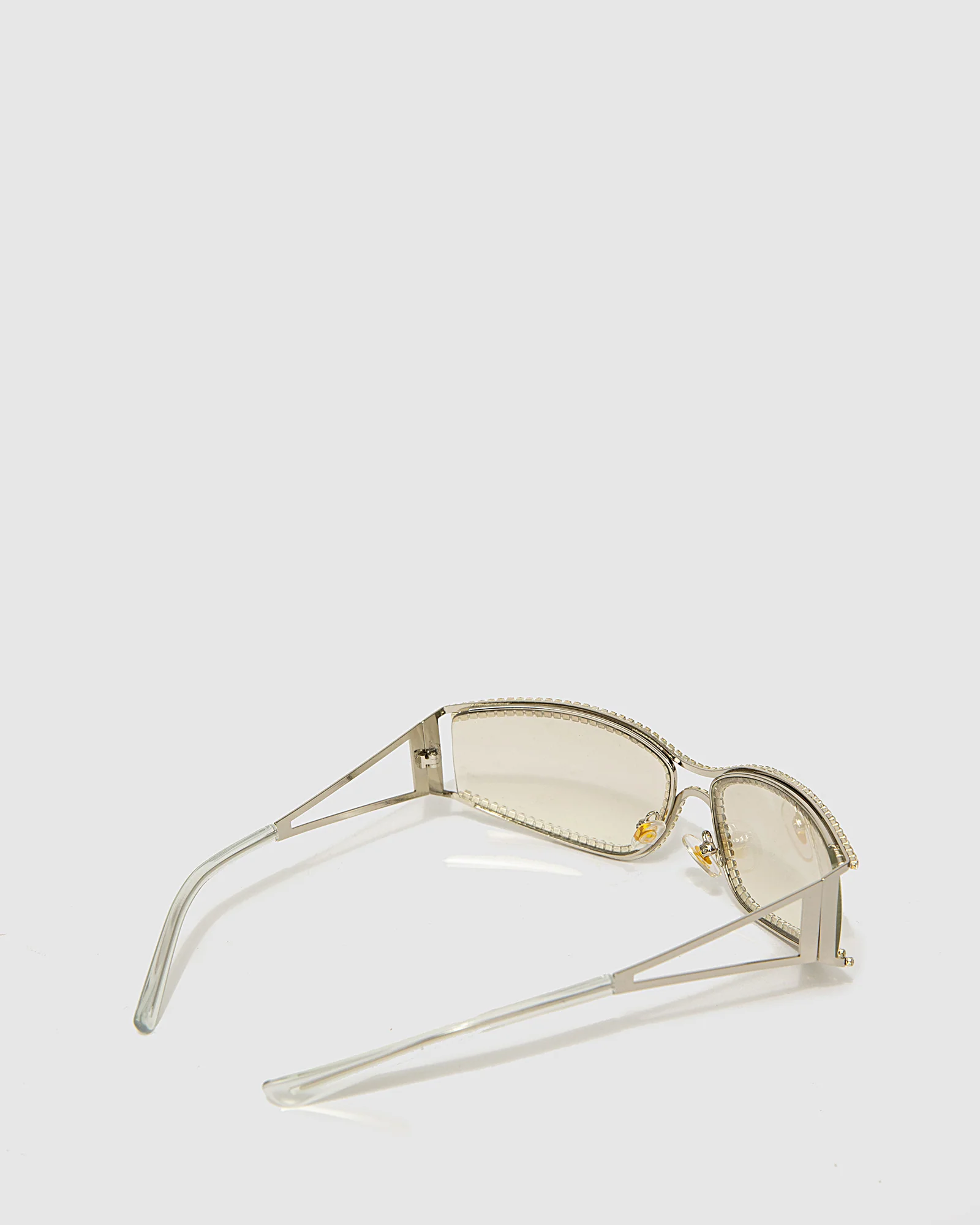 Crystal Speedy Sunglasses - Silver - Image 3
