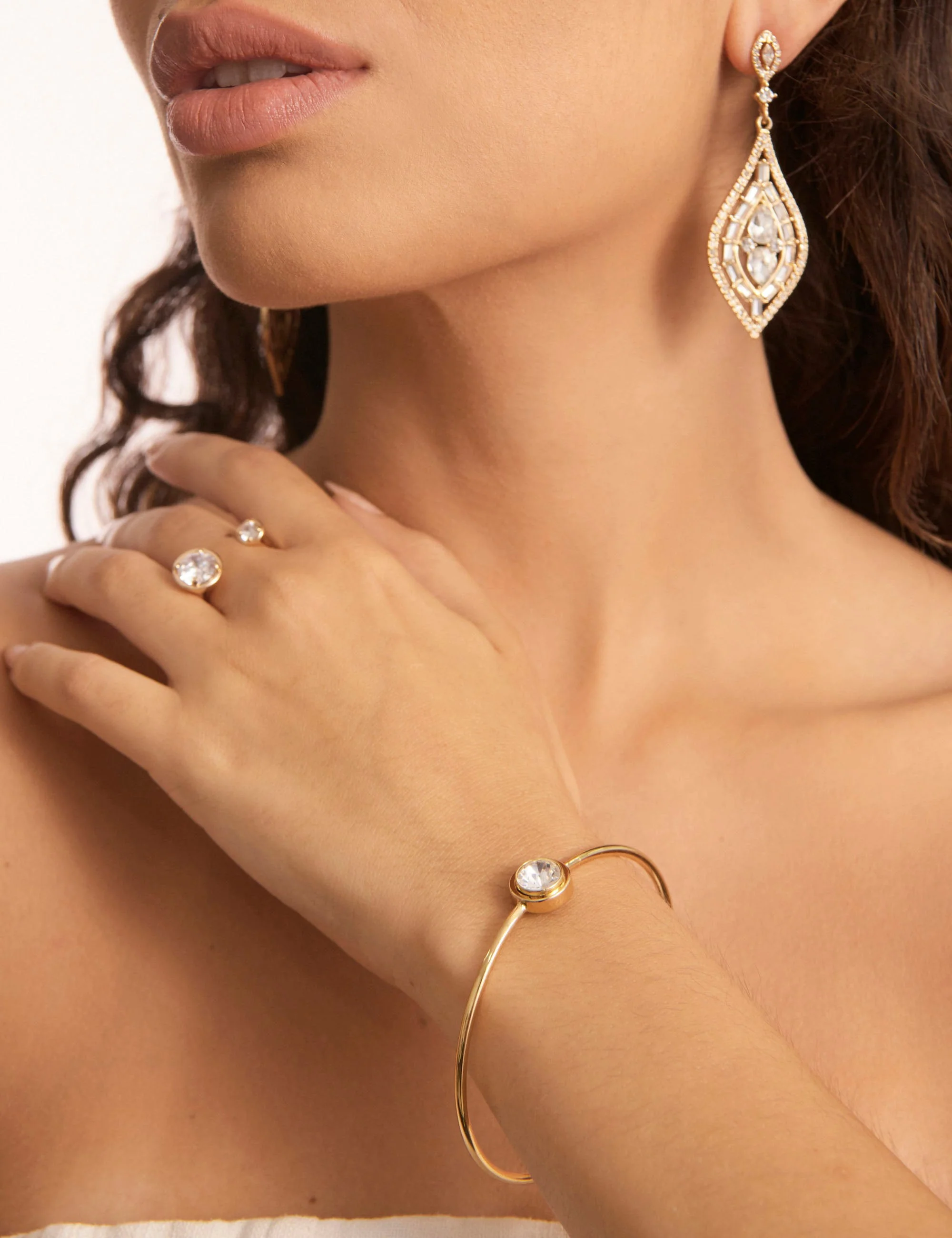 DUO CRYSTAL STONE SET RING - Image 3