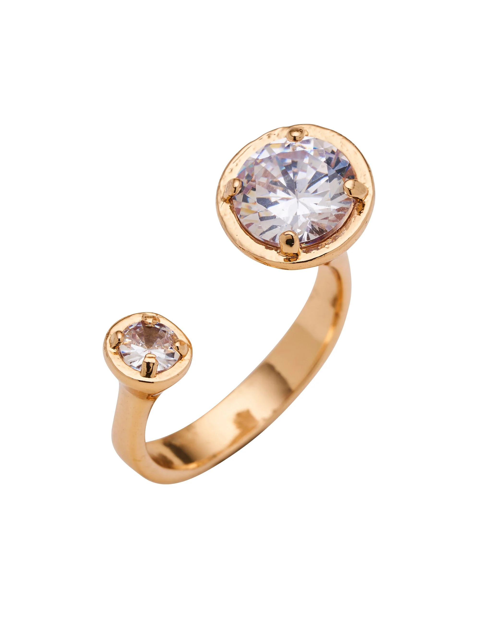 DUO CRYSTAL STONE SET RING - Image 4
