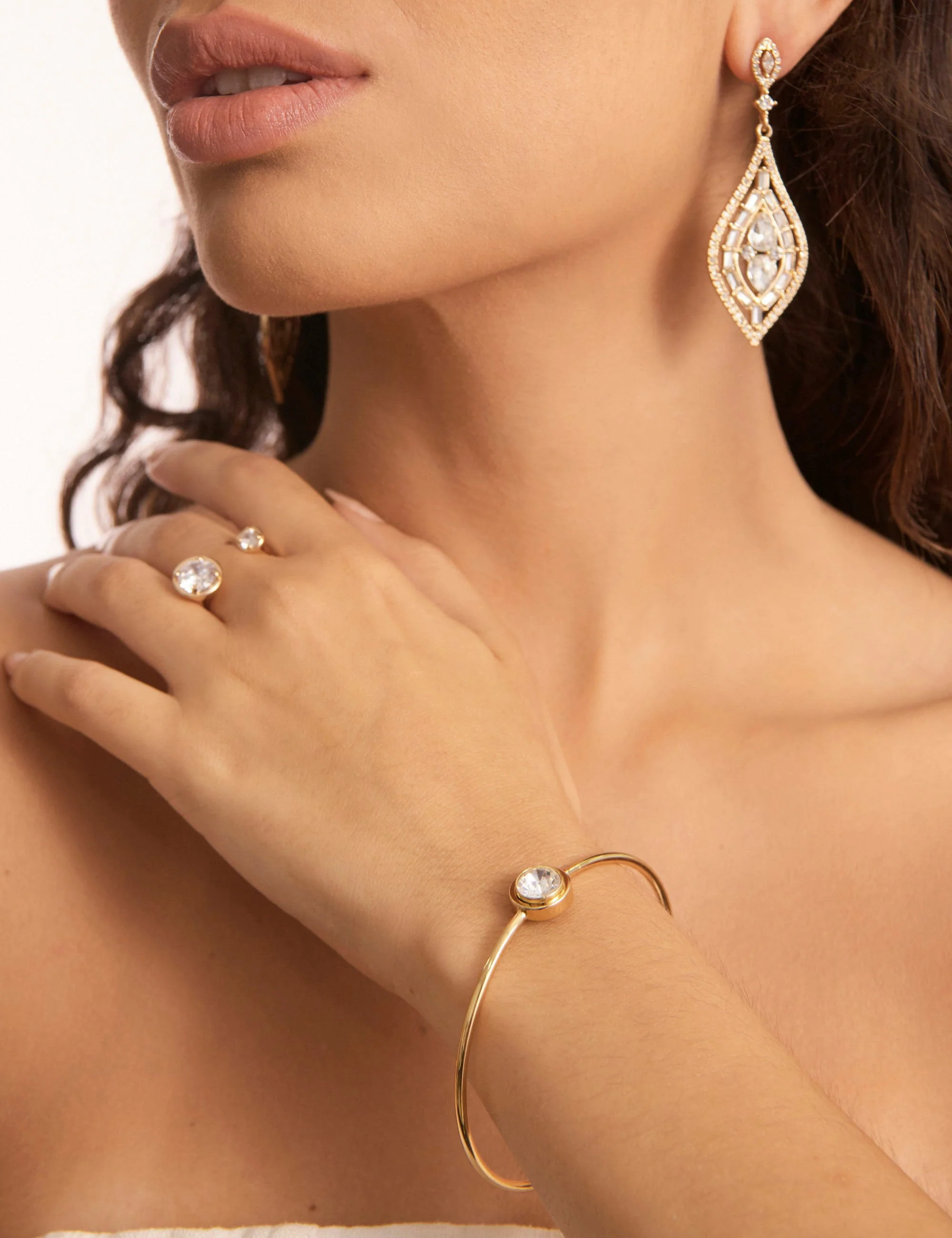 DUO CRYSTAL STONE SET RING - Image 6