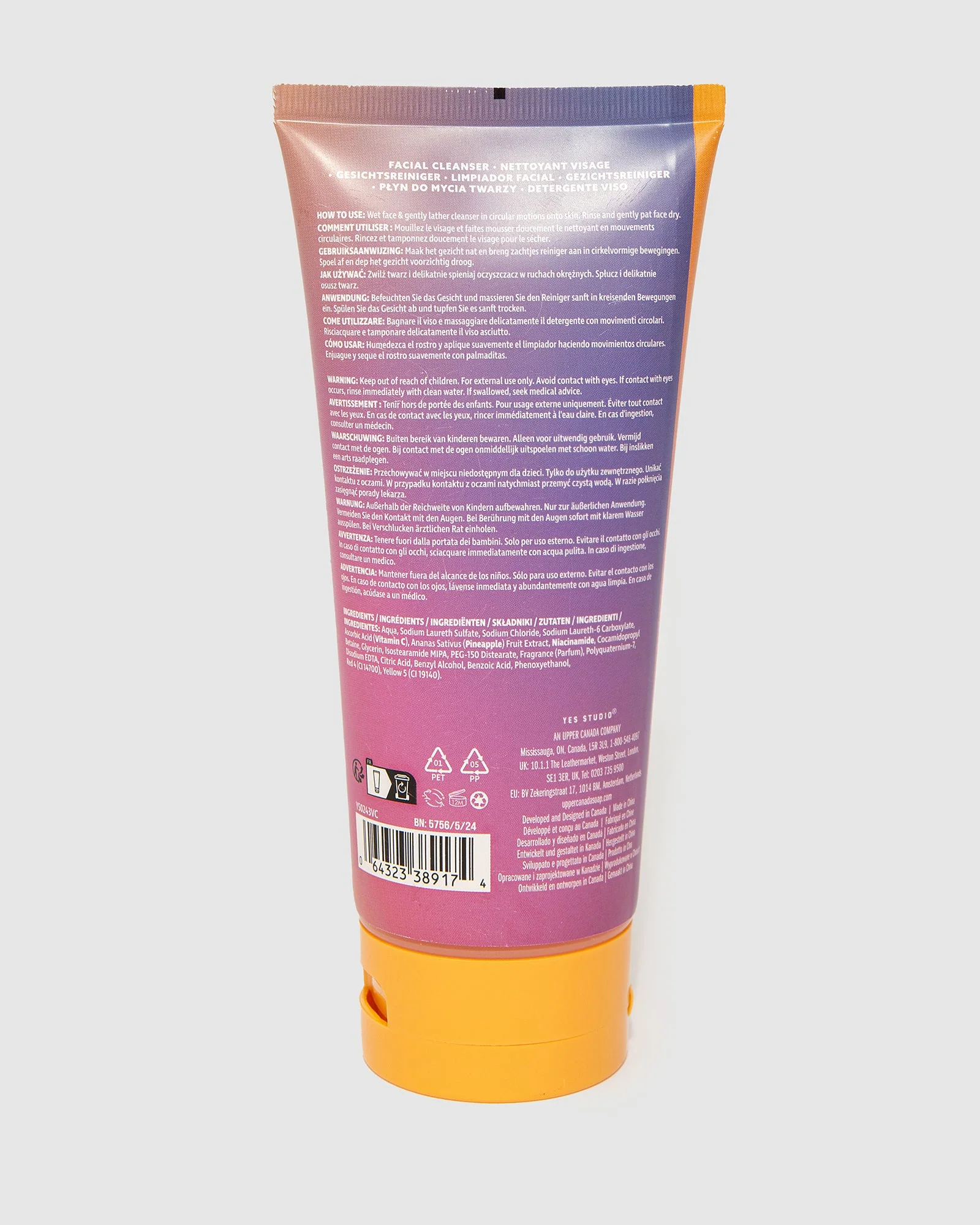 Facial Cleanser 200ml - Vitamin C, Pineapple & Niacinamide - Image 3