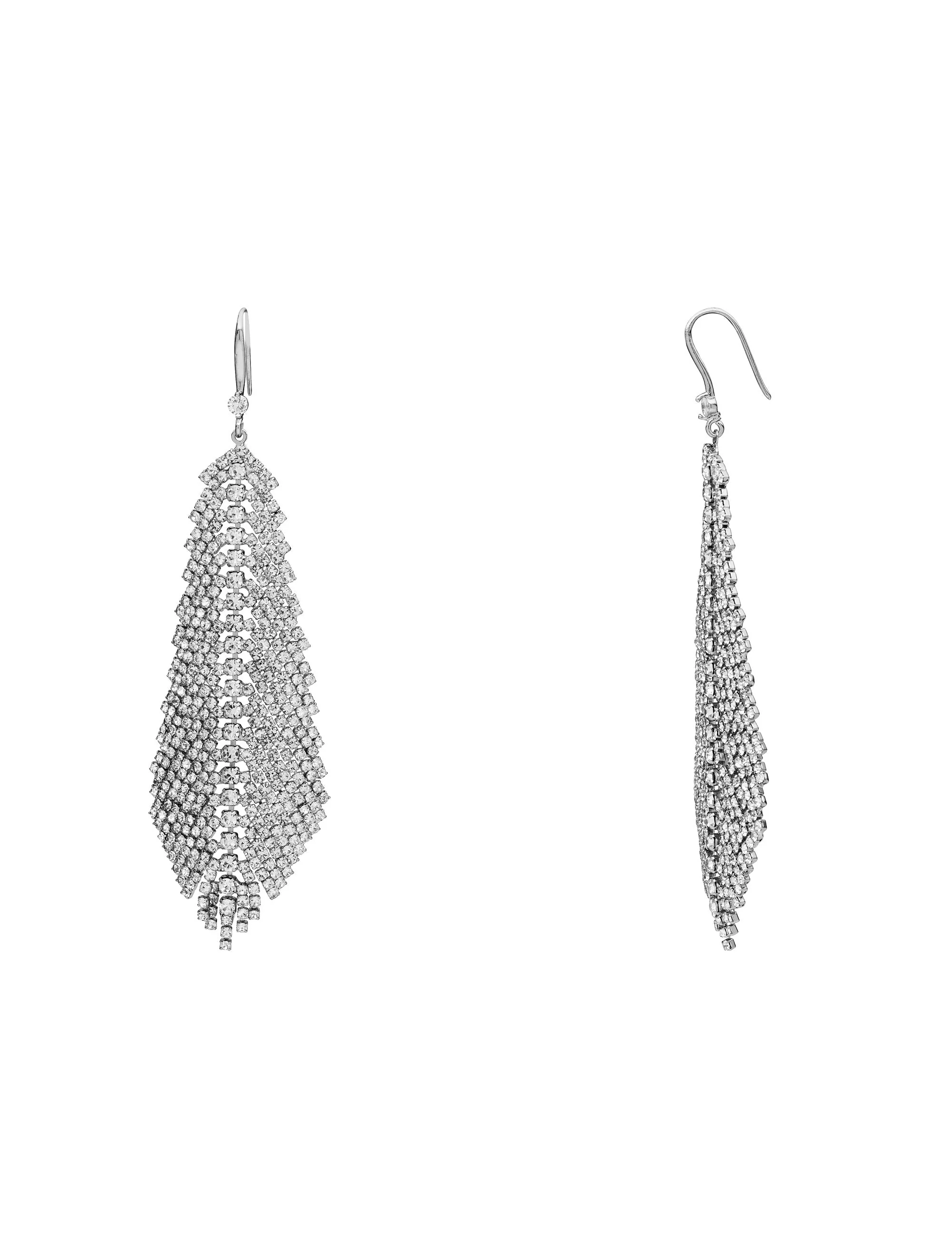 FEATHER STONE STATEMENT EARRING - Image 3