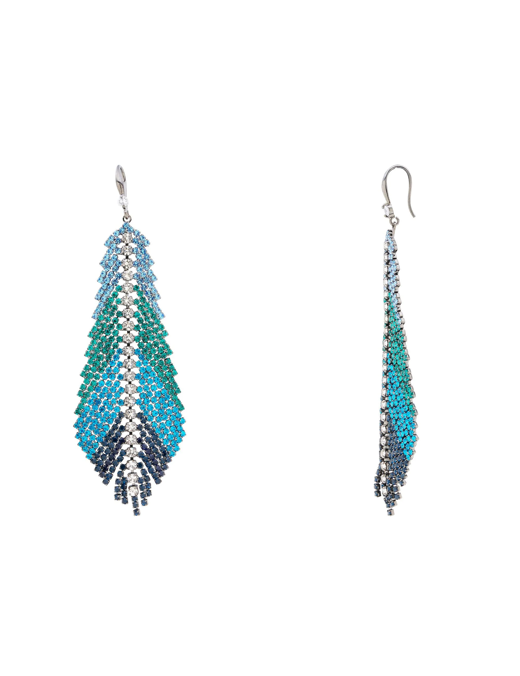 FEATHER STONE STATEMENT EARRING - Image 3