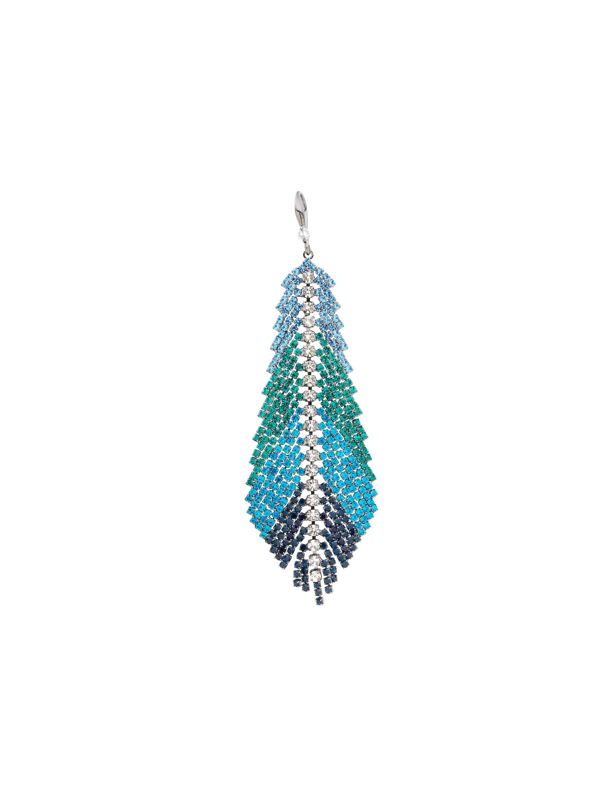 FEATHER STONE STATEMENT EARRING - Image 4