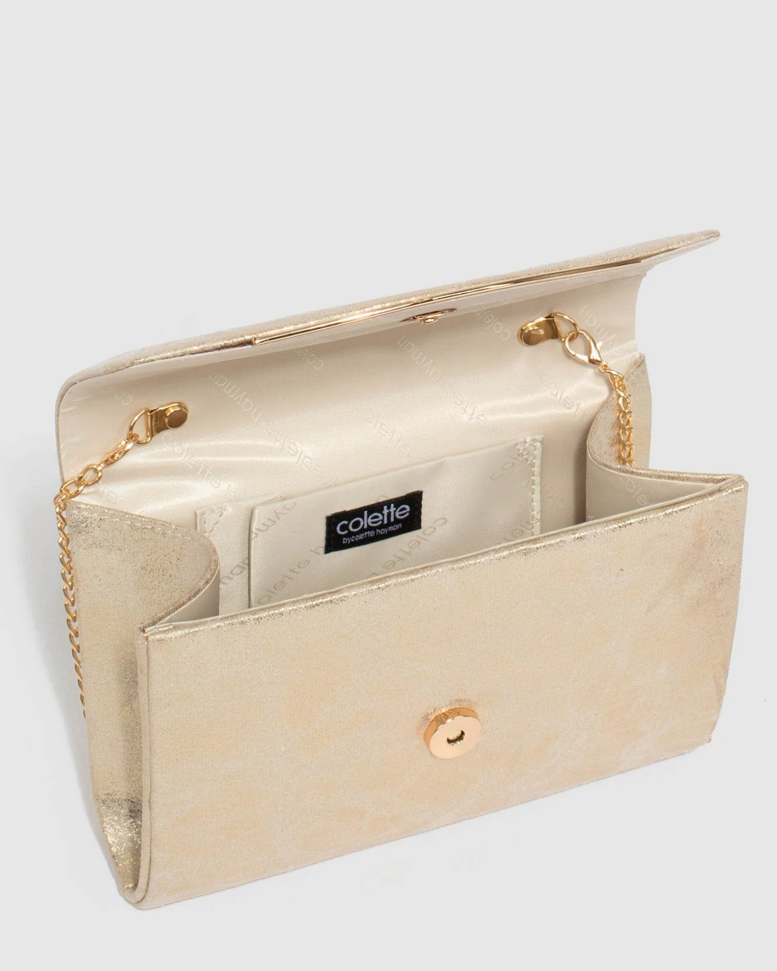 Gold Adele Evening Clutch Bag - Image 8