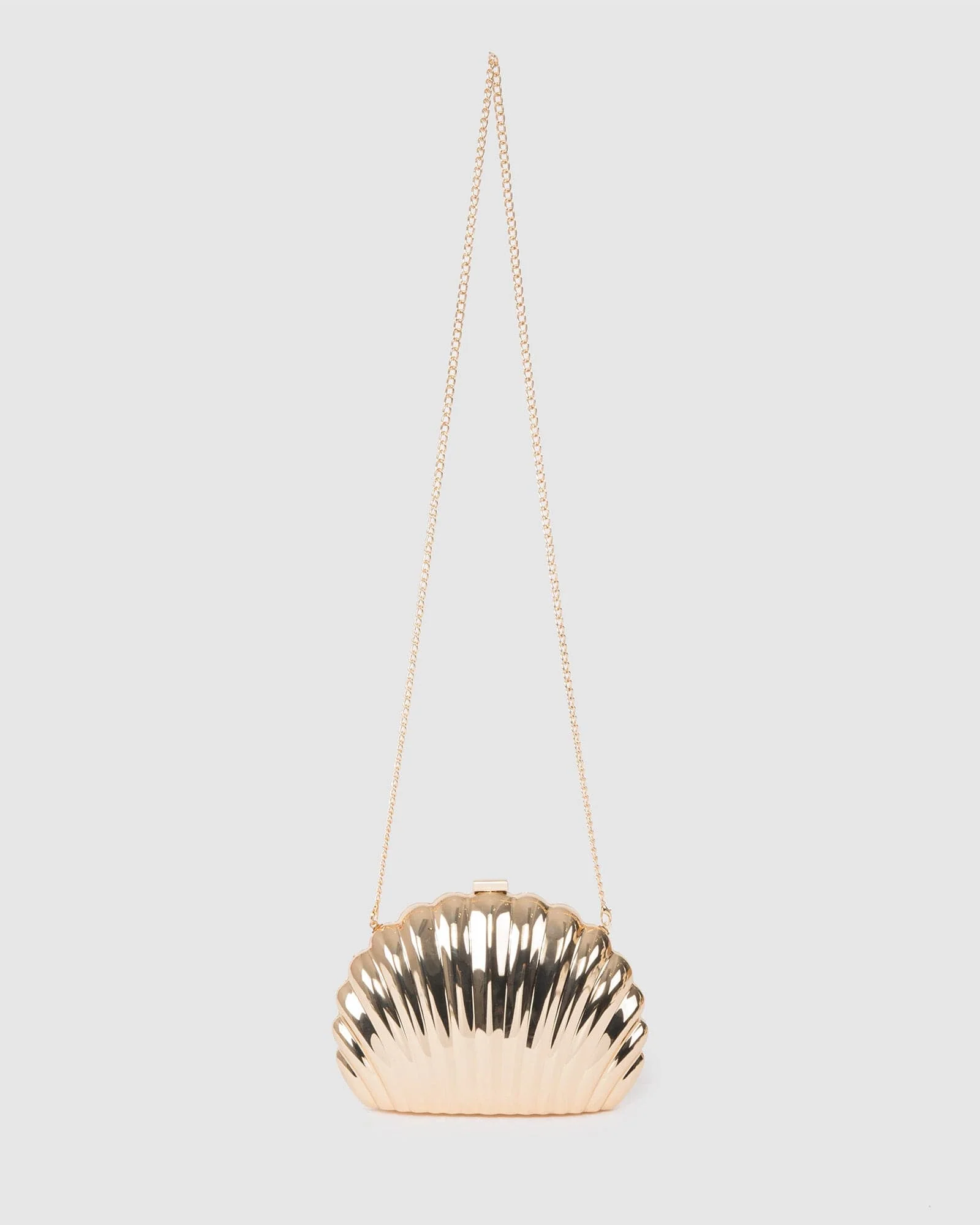 Gold Avana Shell Clutch Bag - Image 4