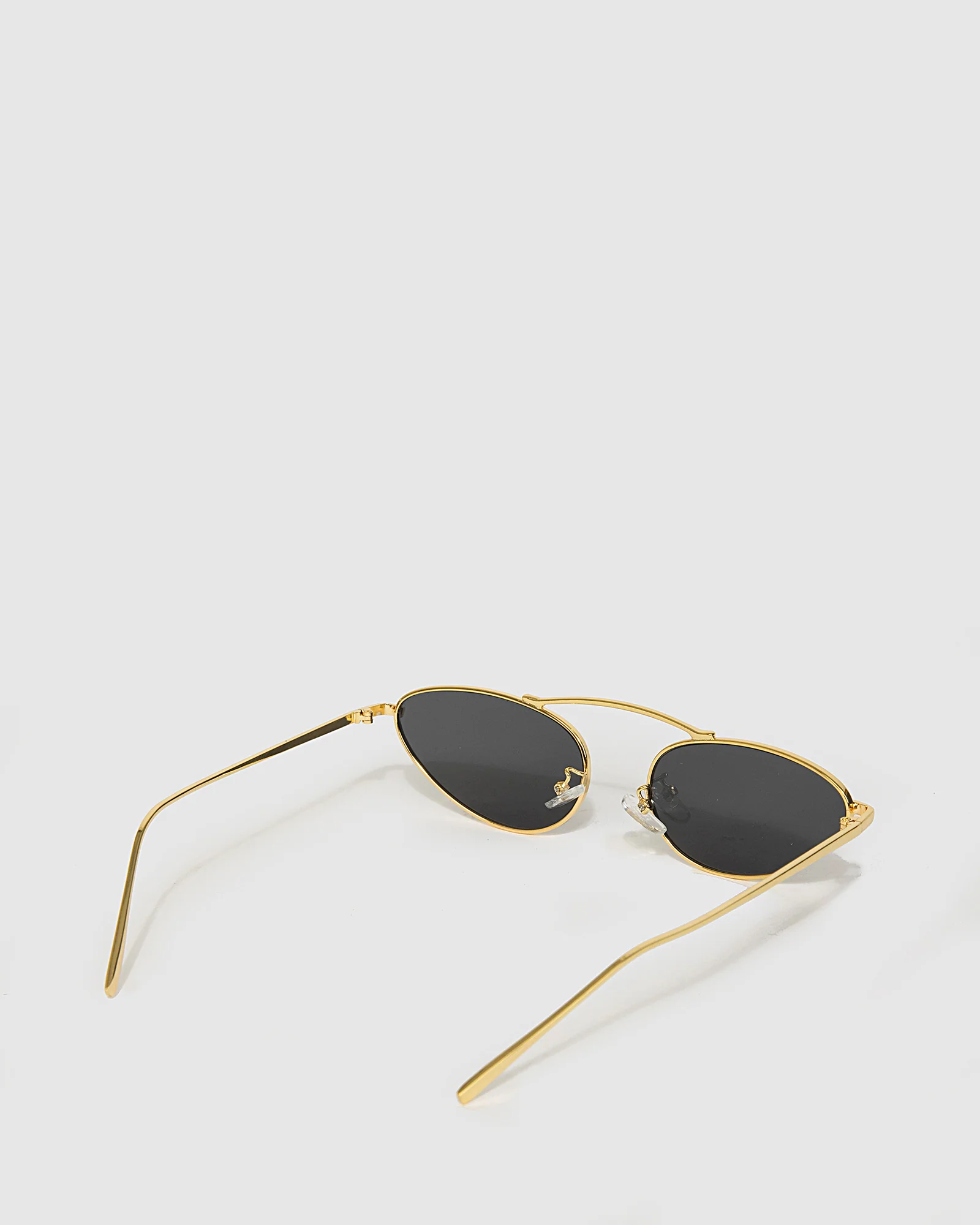 Gold & Black Cat Eye Sunglasses - Image 3