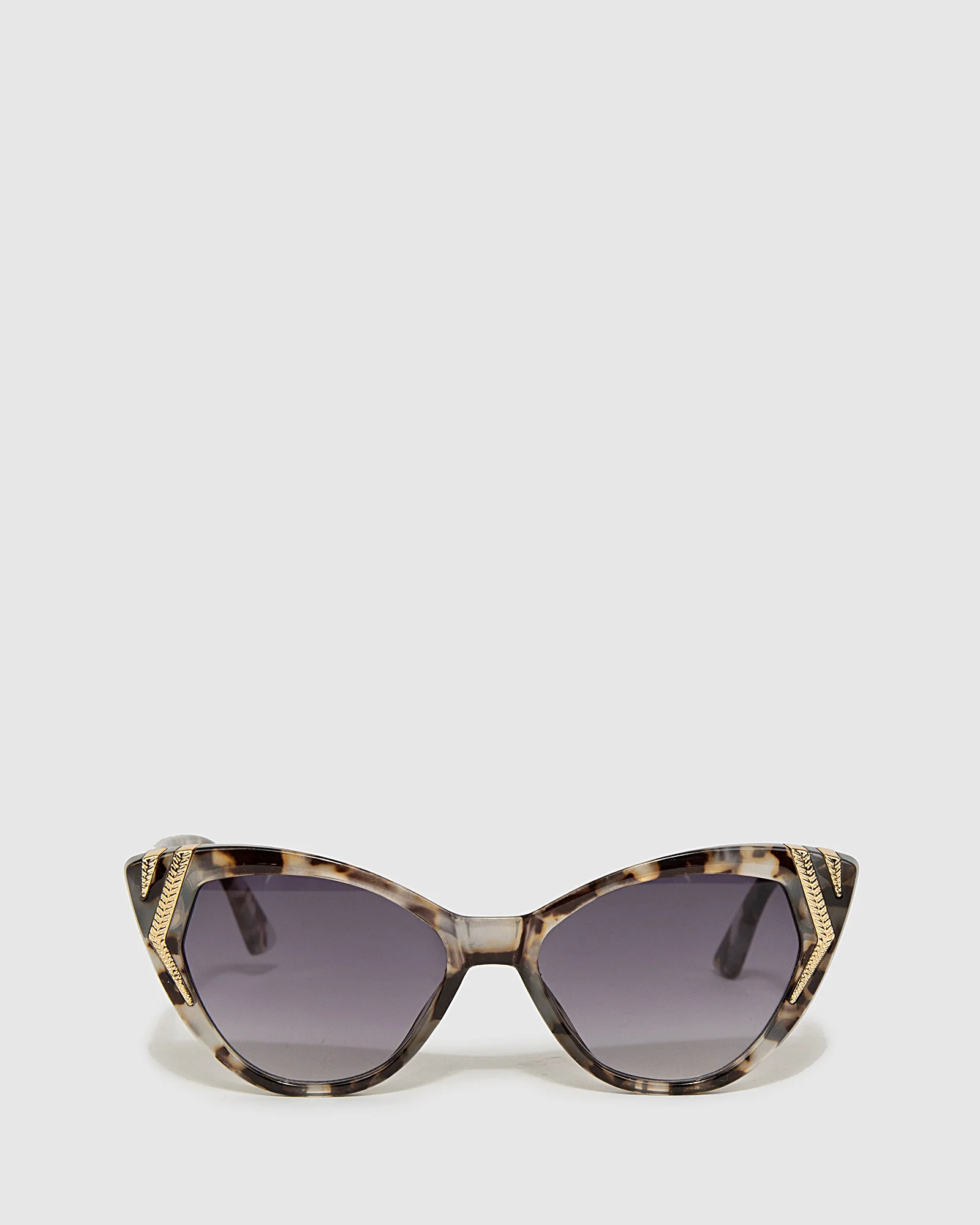 Gold Embellished Cat Eye Sunglasses