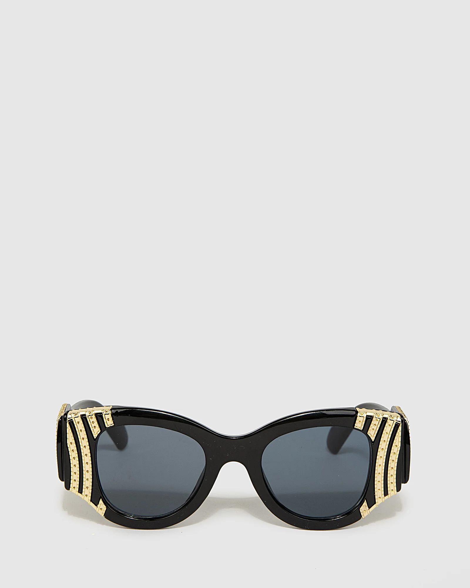 Gold Embellished Chunky Sunglasses