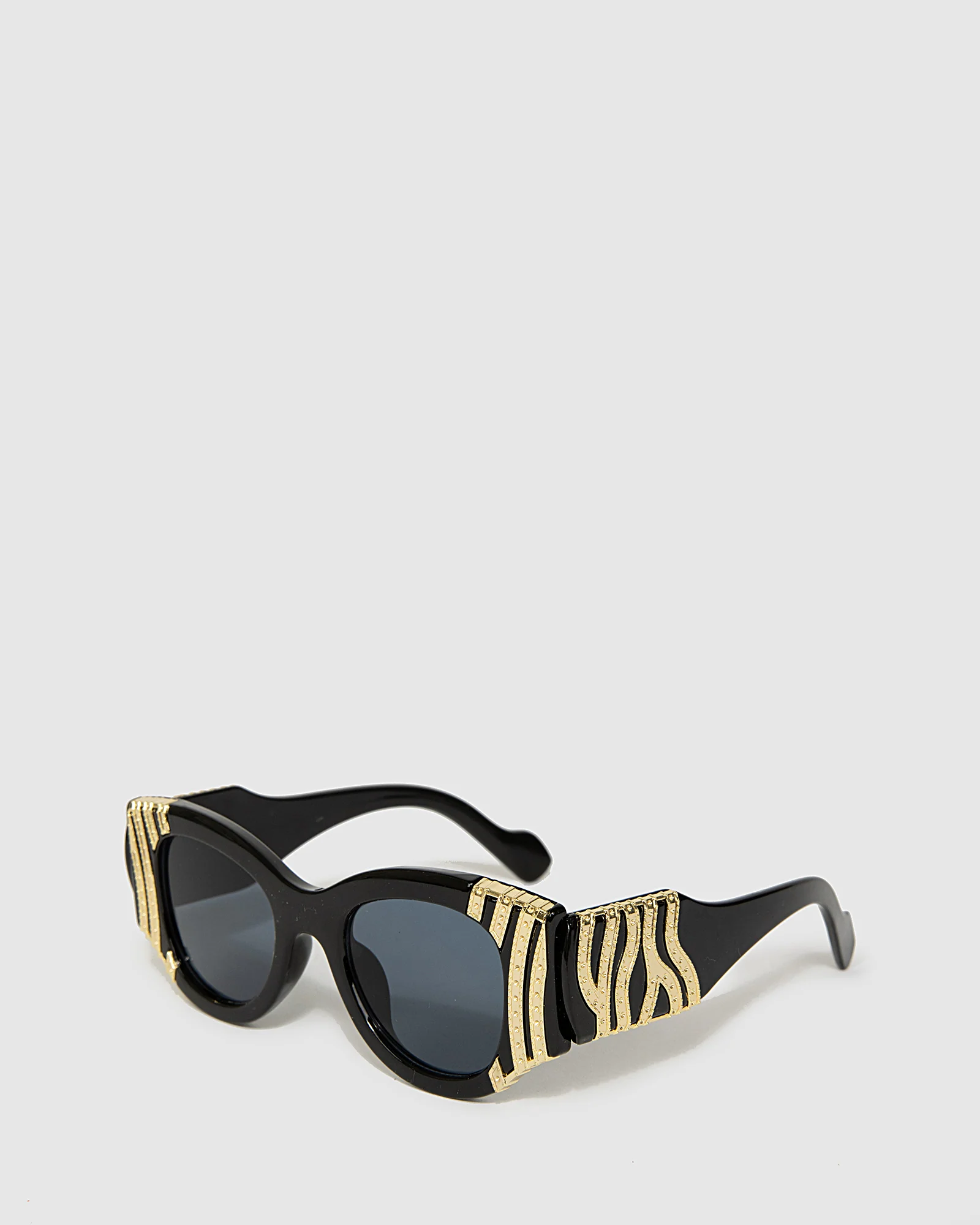 Gold Embellished Chunky Sunglasses - Image 2