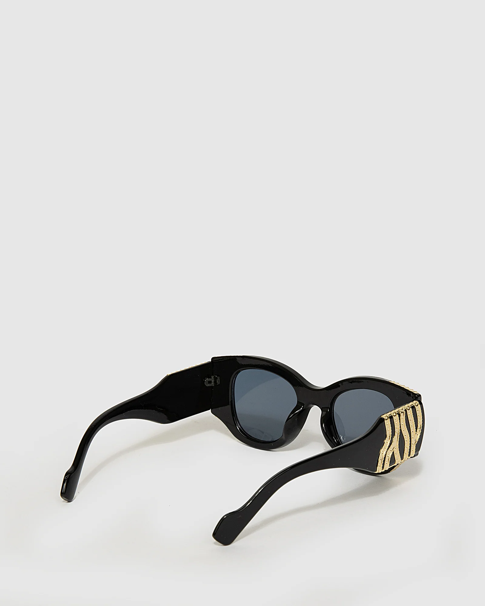 Gold Embellished Chunky Sunglasses - Image 3