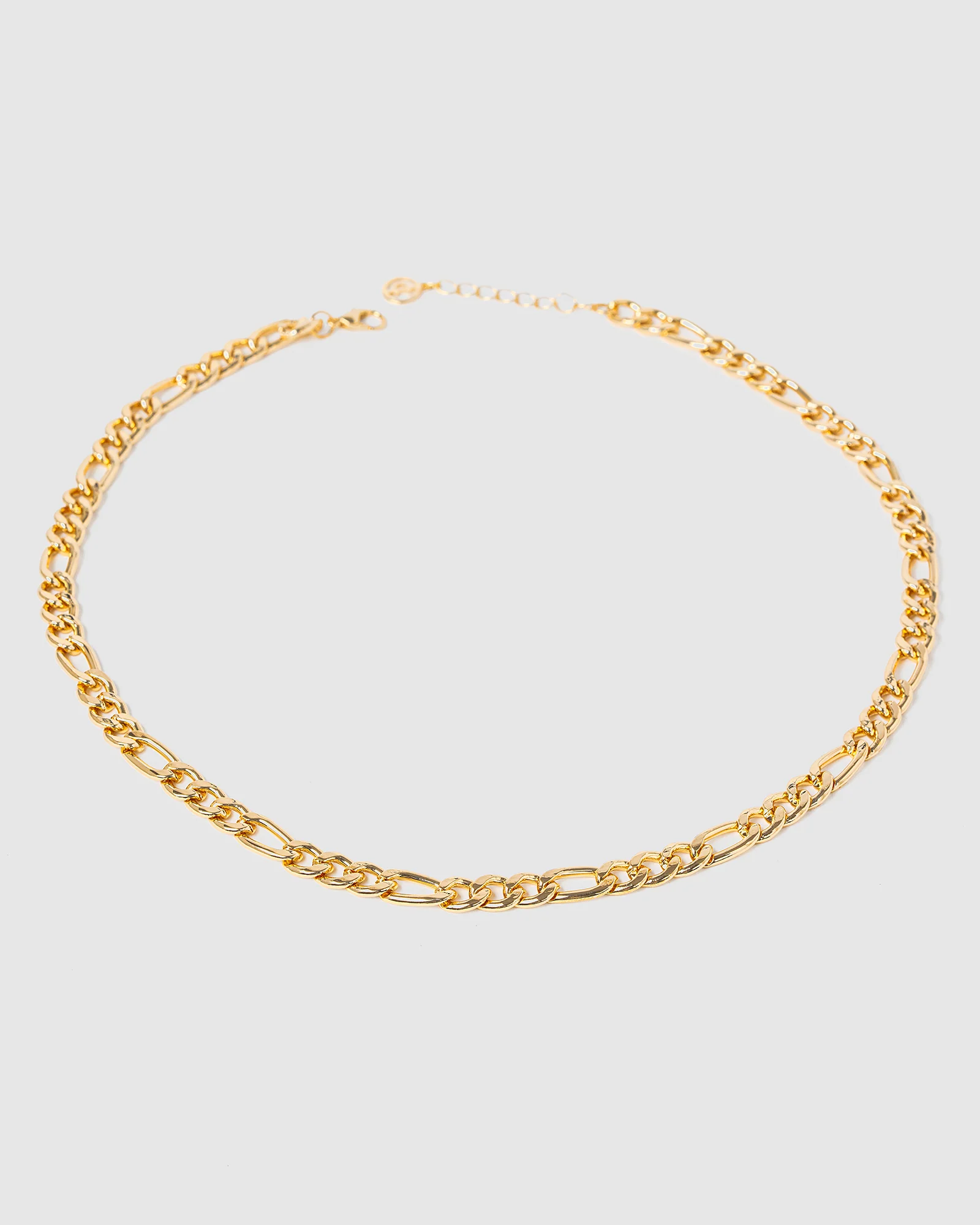Gold Figaro Chain Necklace - Image 2
