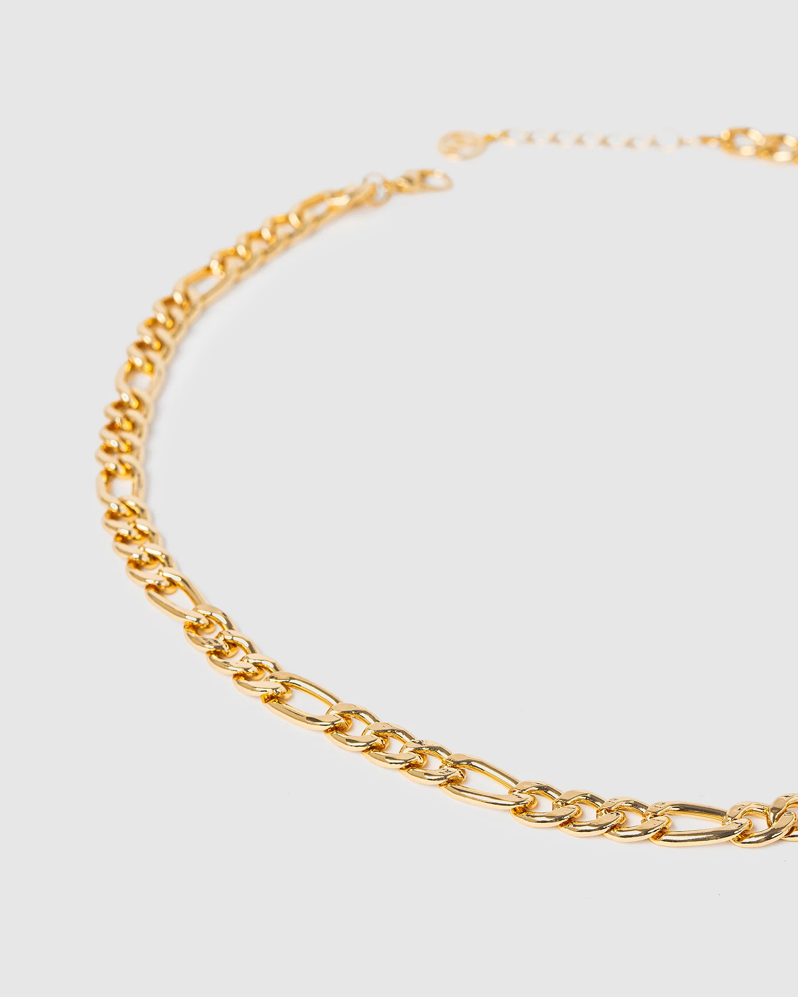 Gold Figaro Chain Necklace - Image 3