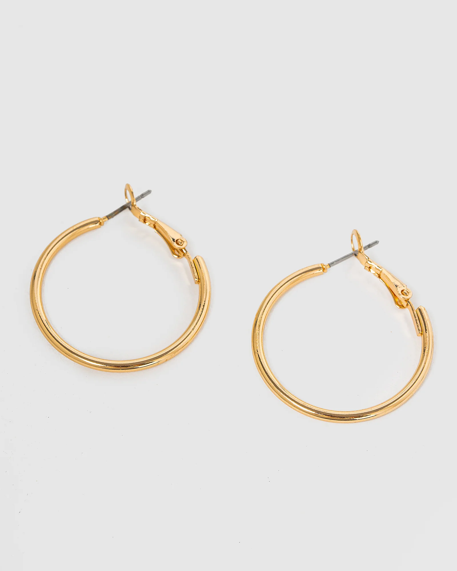Gold Fine Hoop Earrings - Image 2