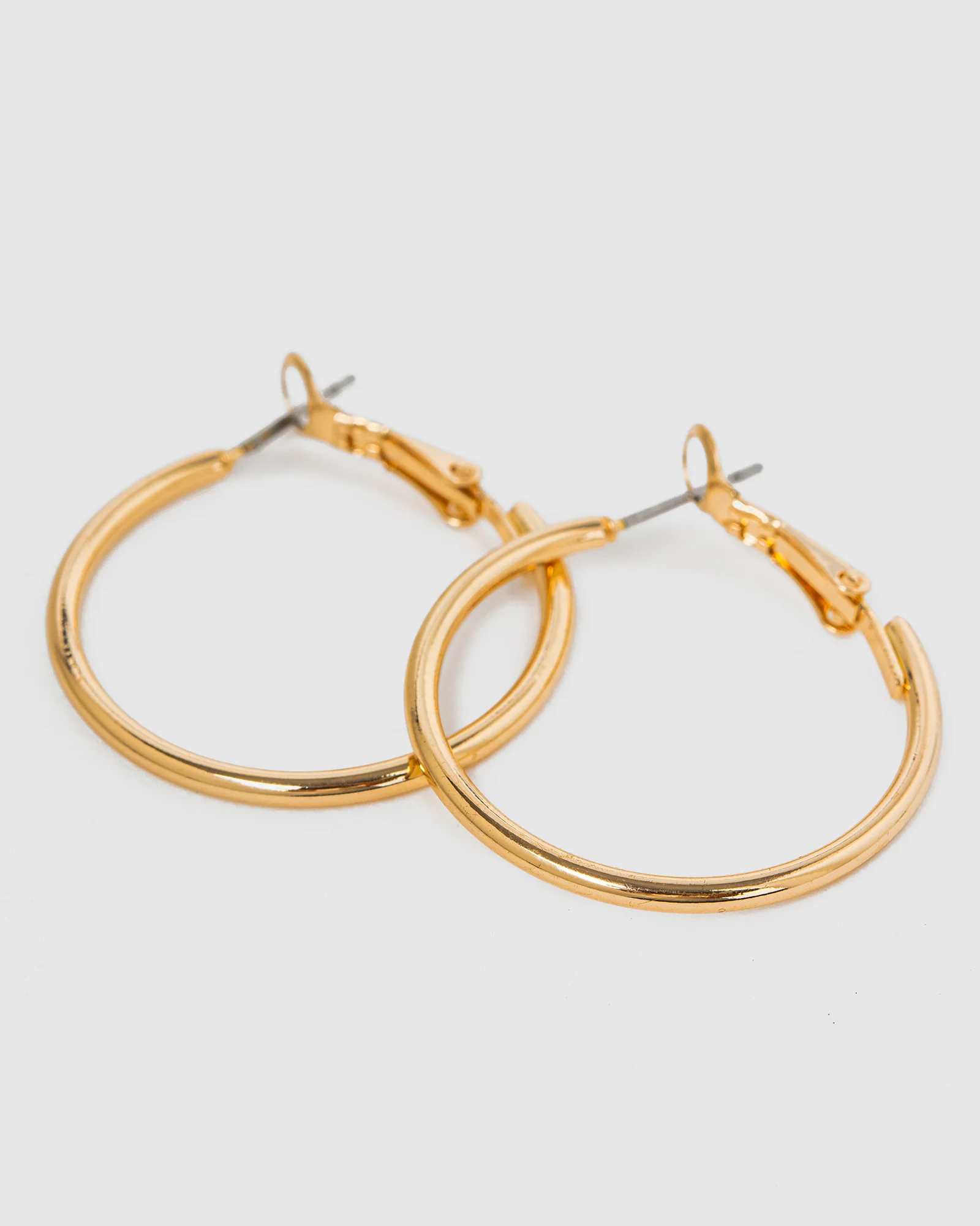 Gold Fine Hoop Earrings - Image 3