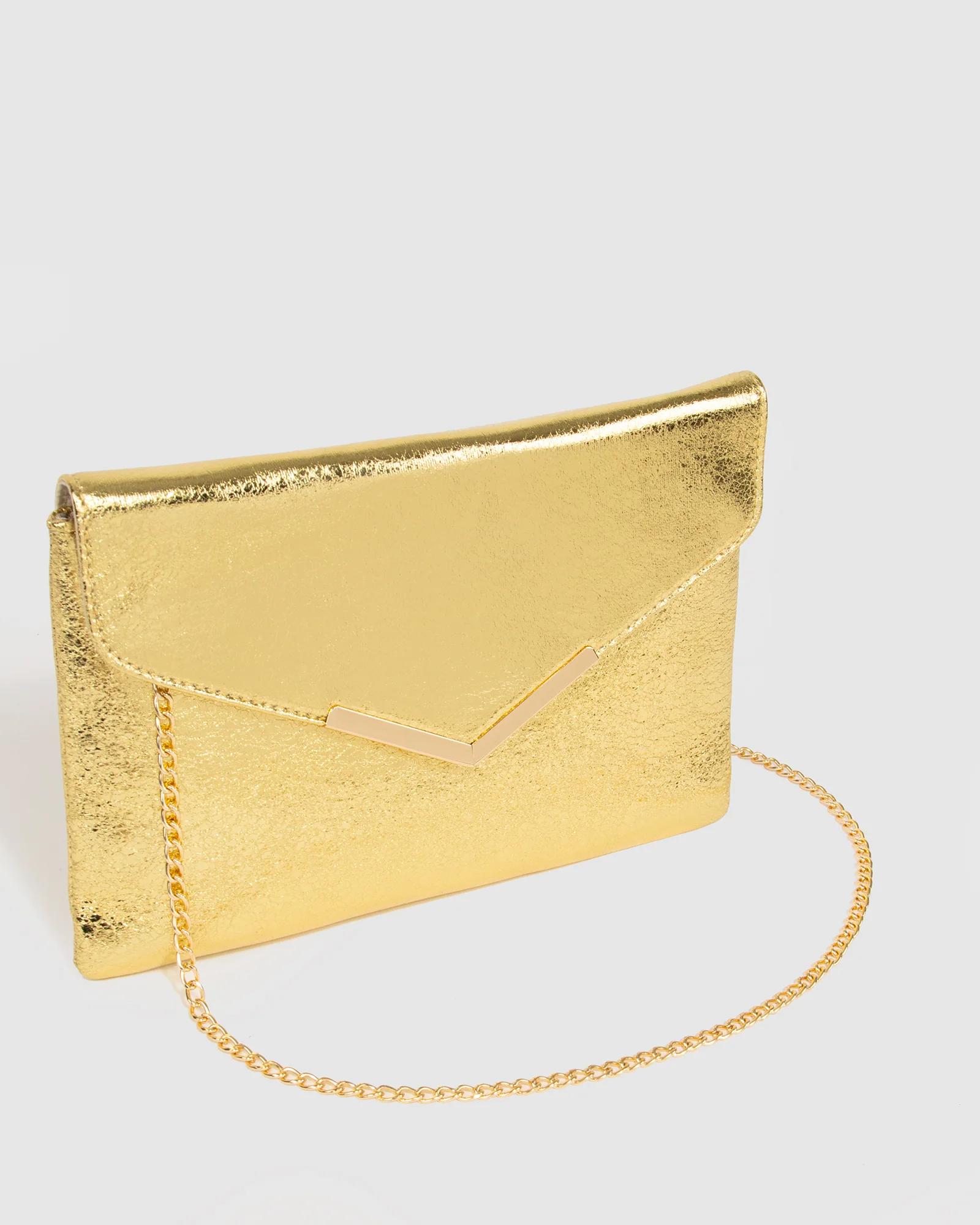 Gold Jordana Clutch Bag - Image 4