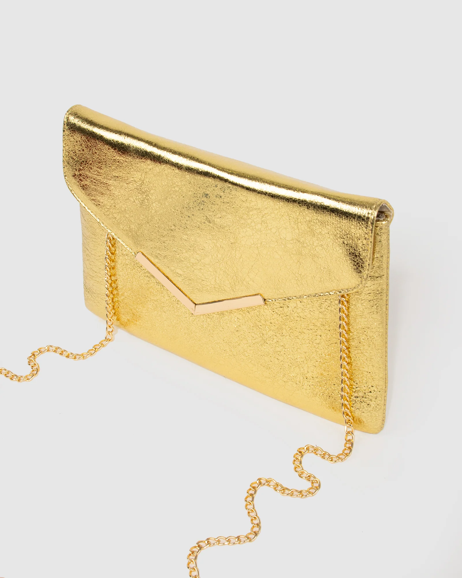 Gold Jordana Clutch Bag - Image 6