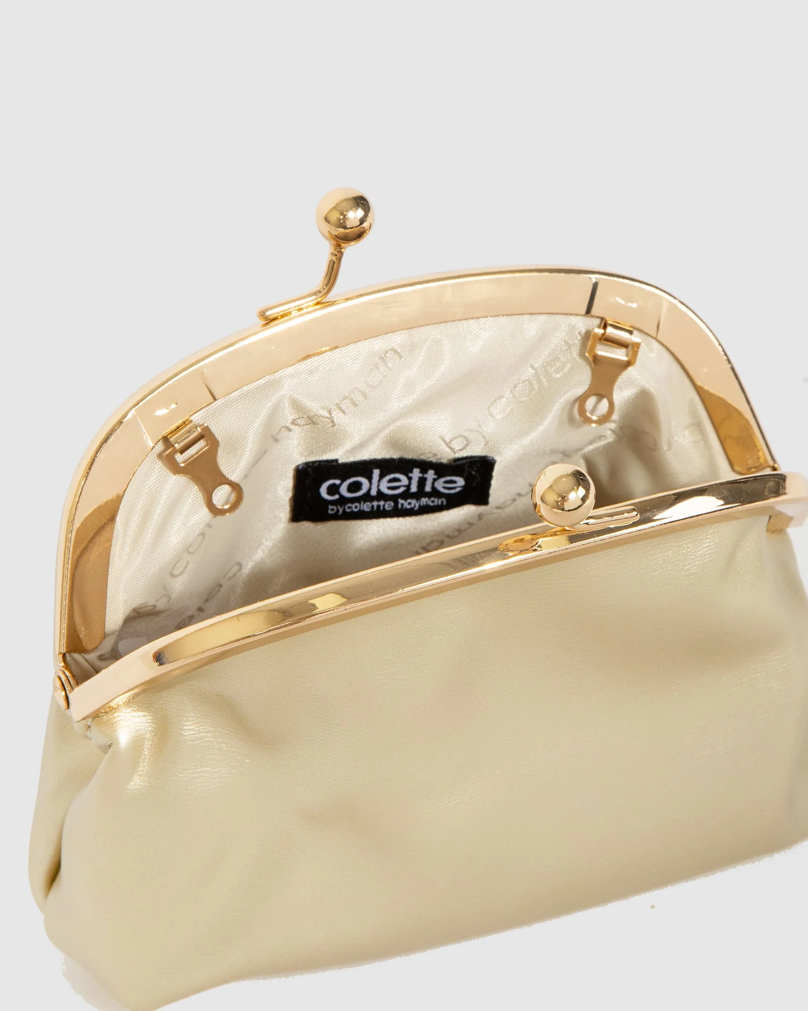 Gold Kids Gigi Gold Clutch Bag - Image 5