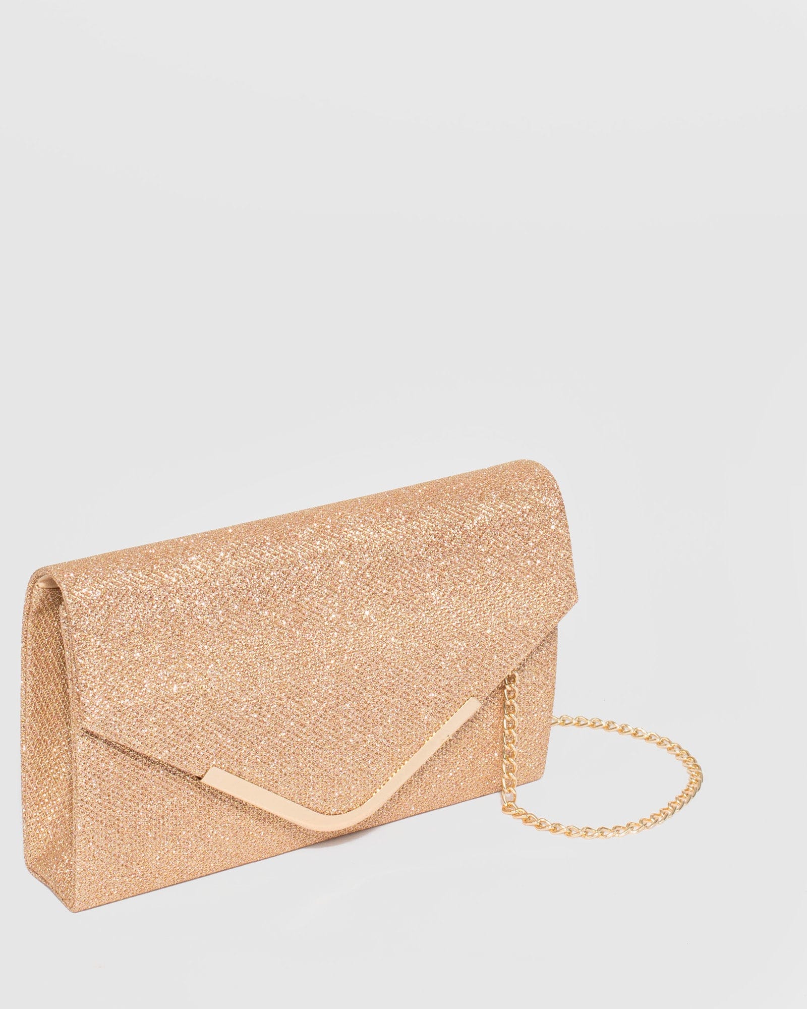 Gold Lila Envelope Clutch Bag - Image 4