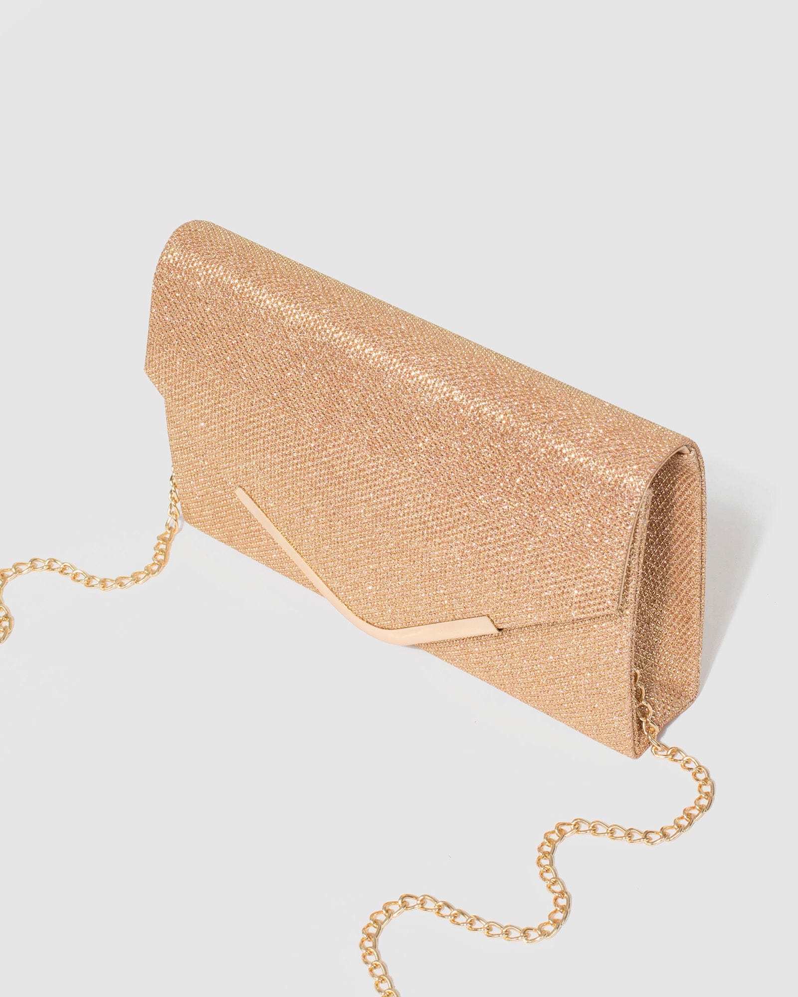 Gold Lila Envelope Clutch Bag - Image 7