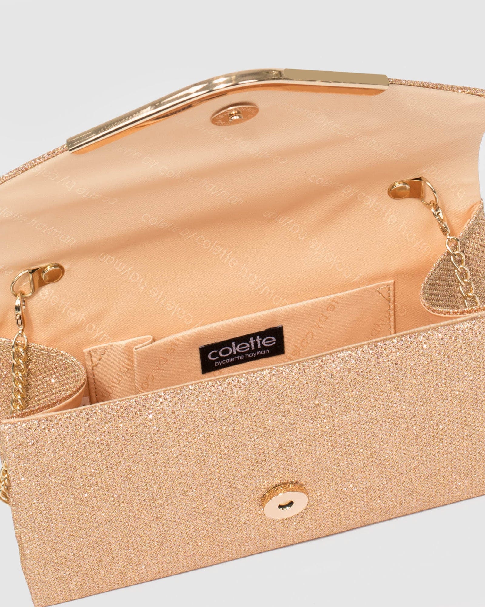 Gold Lila Envelope Clutch Bag - Image 8
