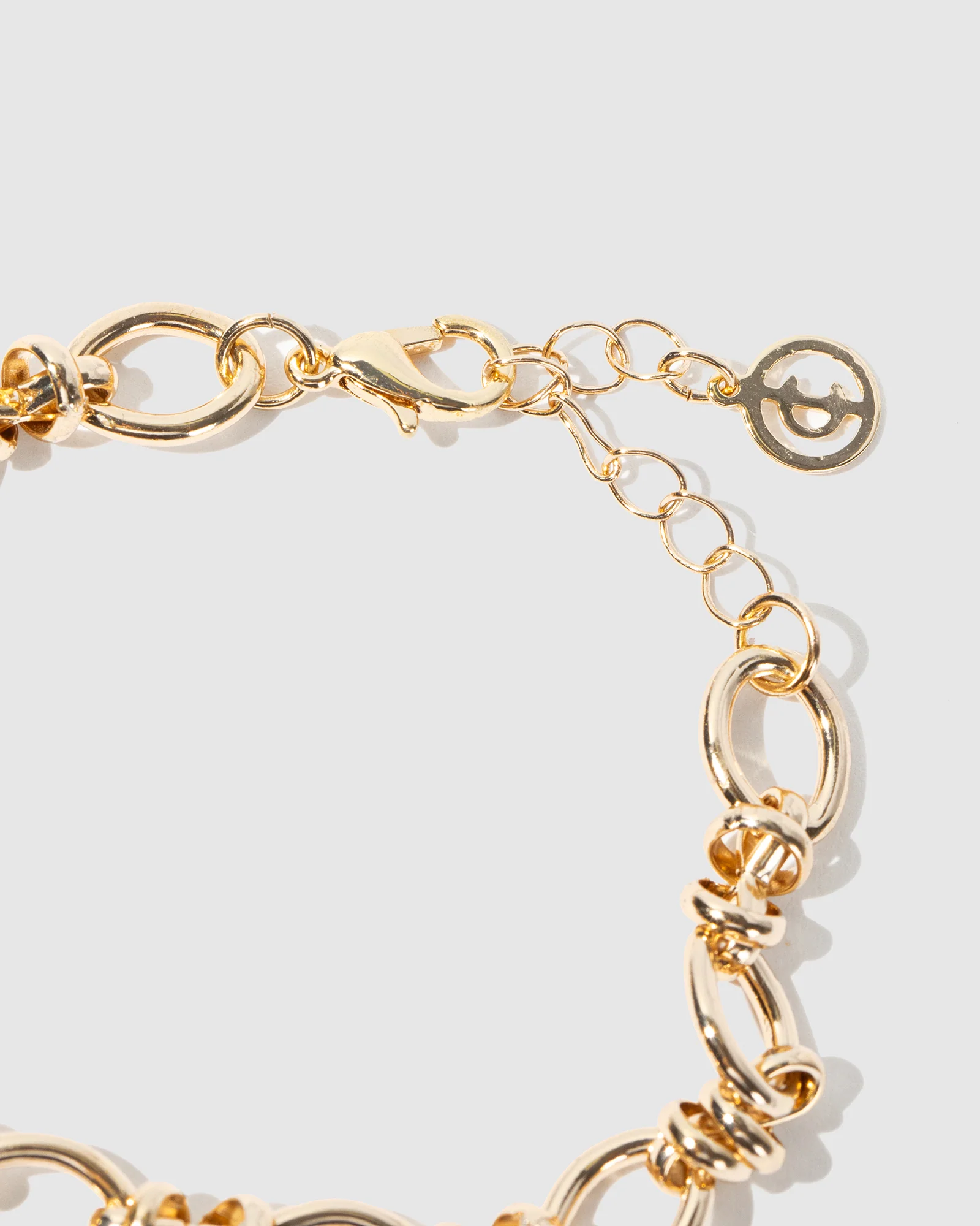 Gold Oval Linked Chain Bracelet - Image 3
