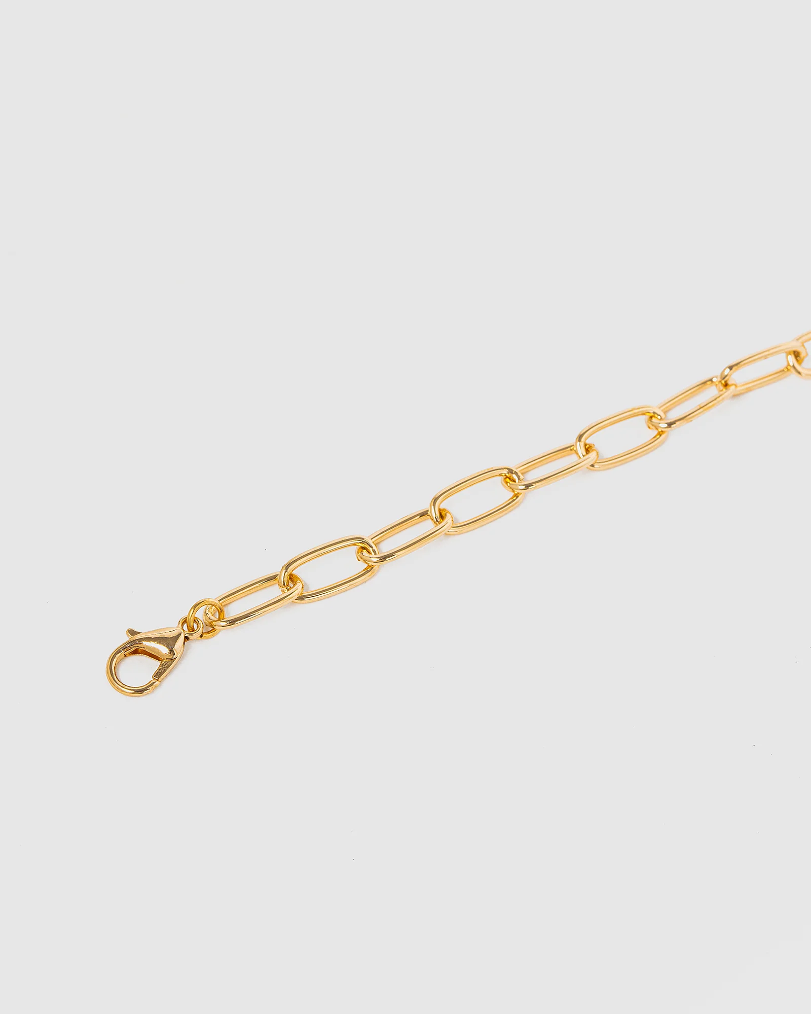 Gold Paperclip Chain Bracelet - Image 3