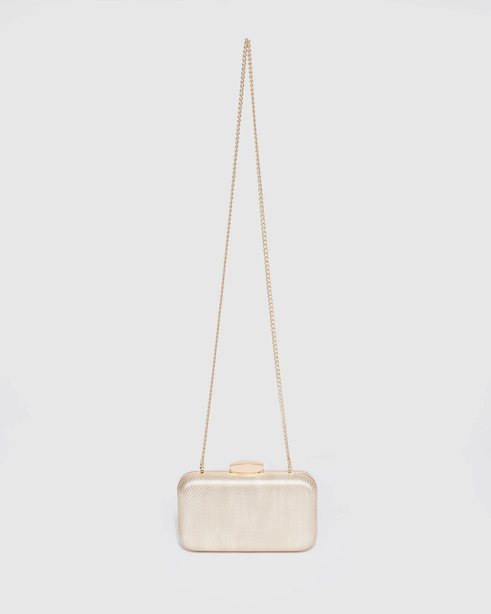 Gold Penelope Hardcase Clutch Bag - Image 4