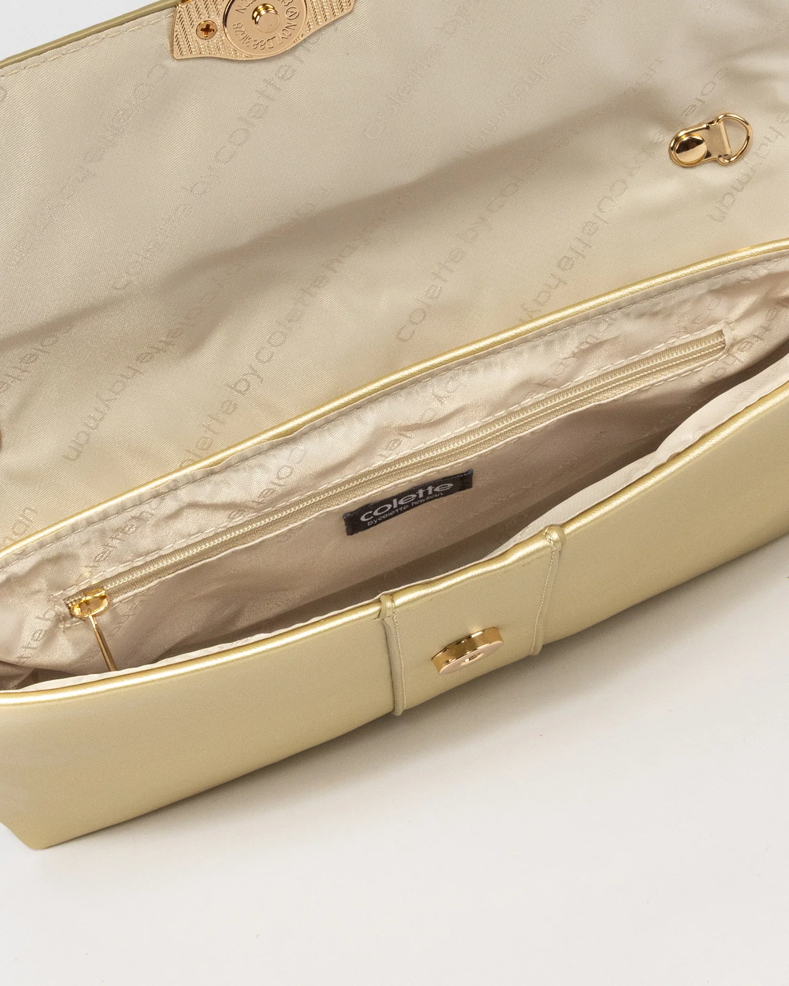 Gold Polly Flap Clutch - Image 5