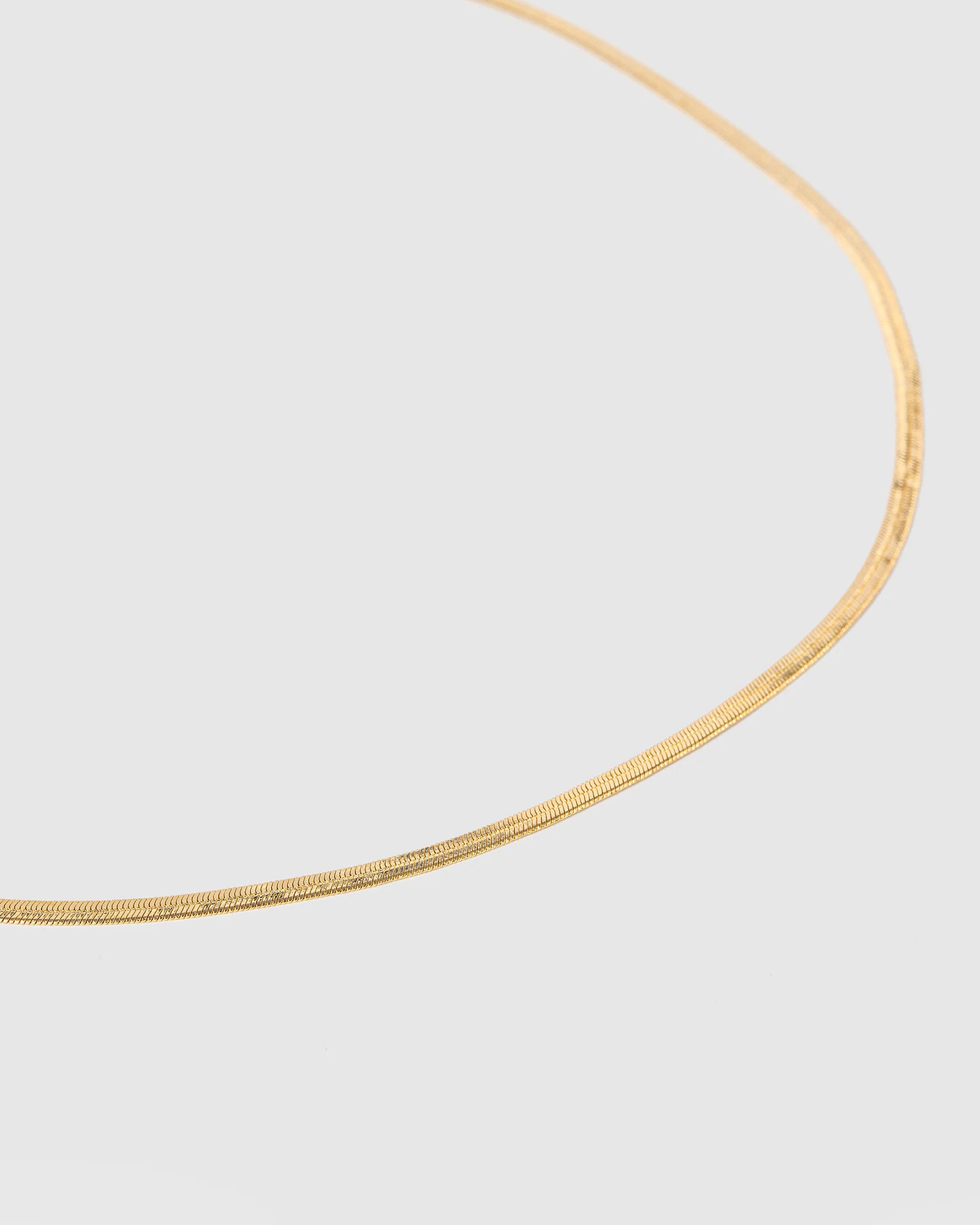 Gold Snake Chain Necklace - Image 3