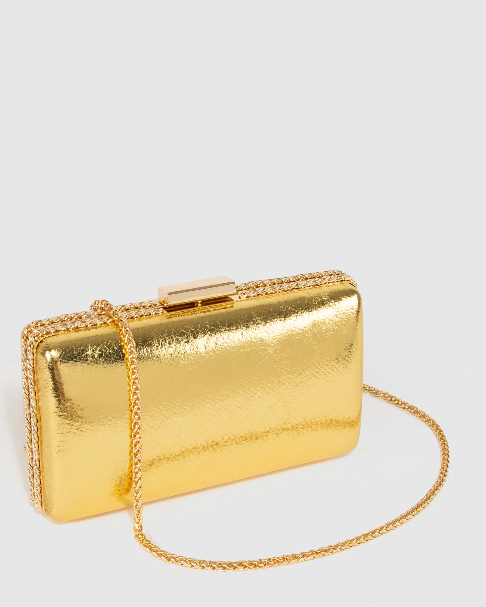 Gold Steph Chain Clutch - Image 4
