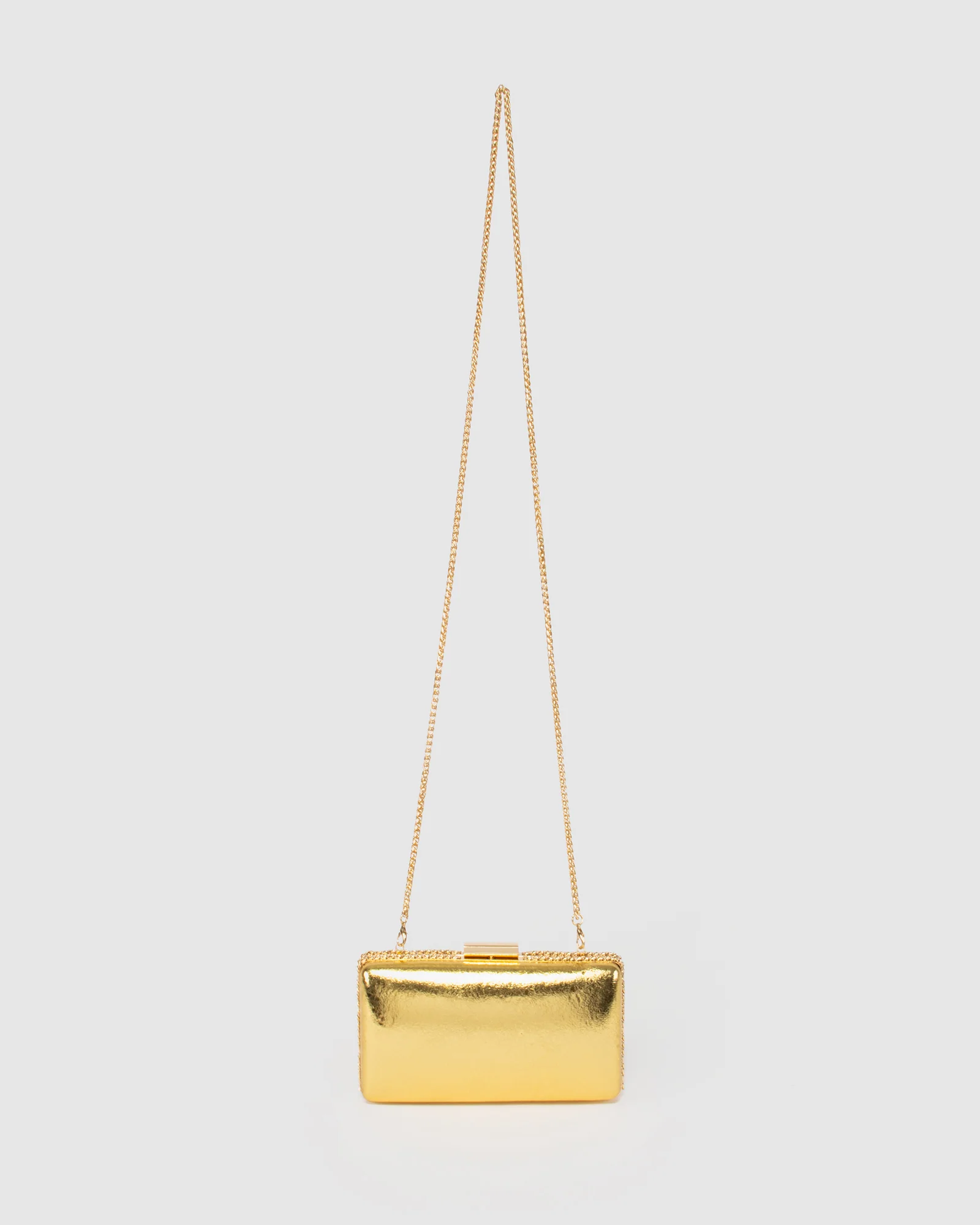 Gold Steph Chain Clutch - Image 5