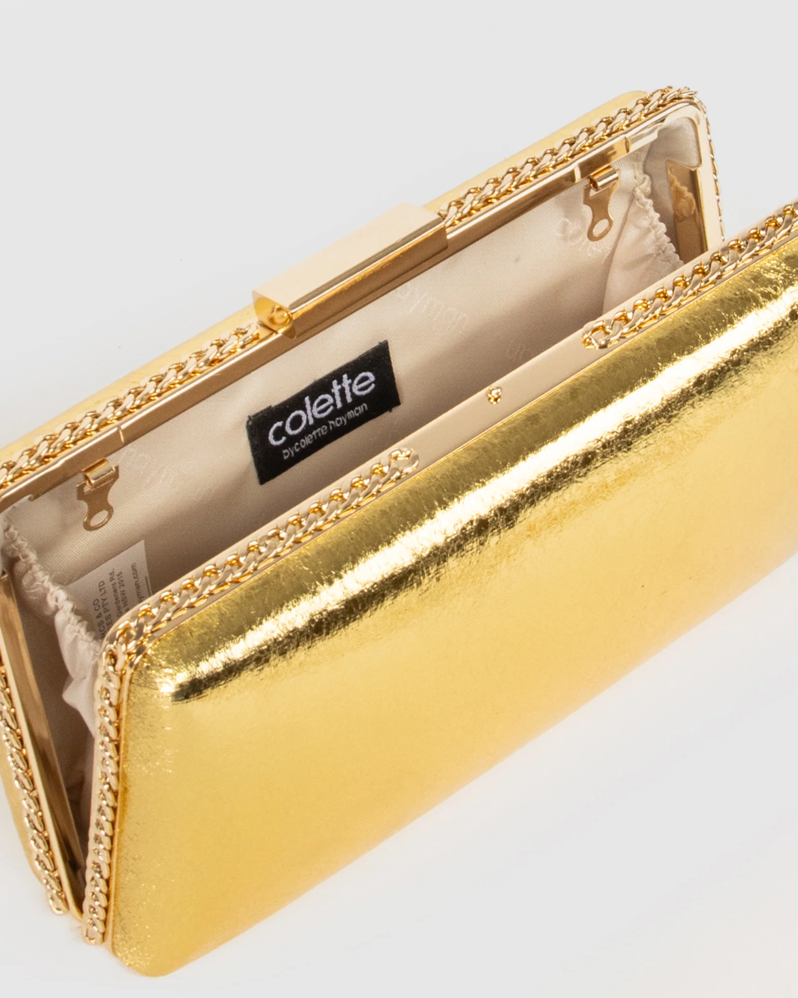 Gold Steph Chain Clutch - Image 7