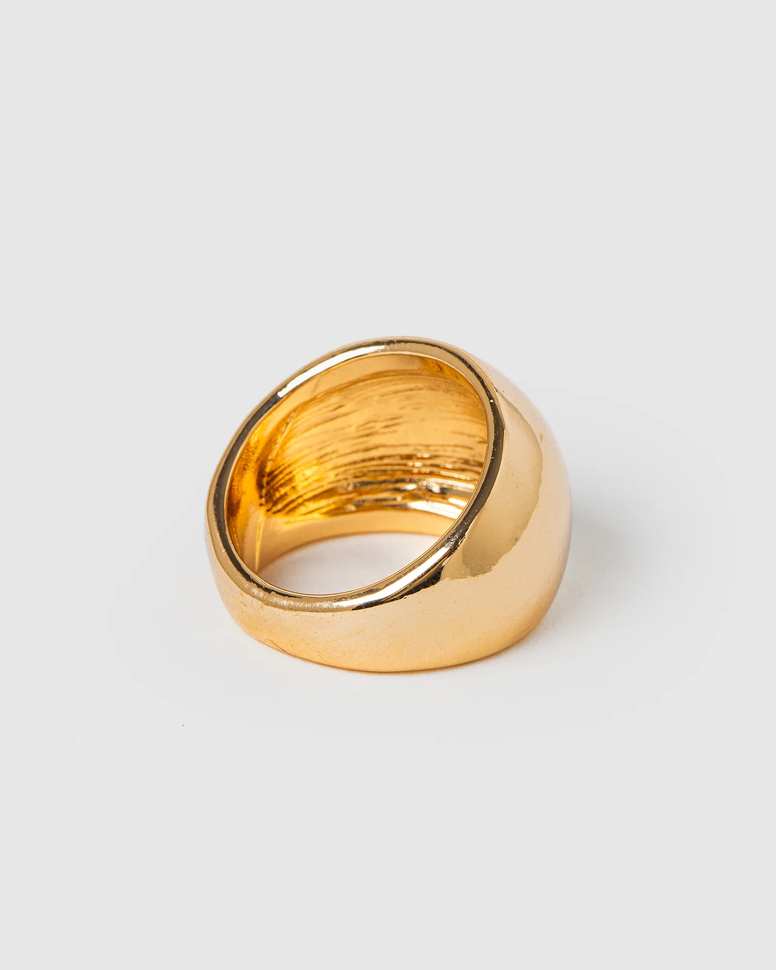 Gold Thick Dome Ring - Image 3