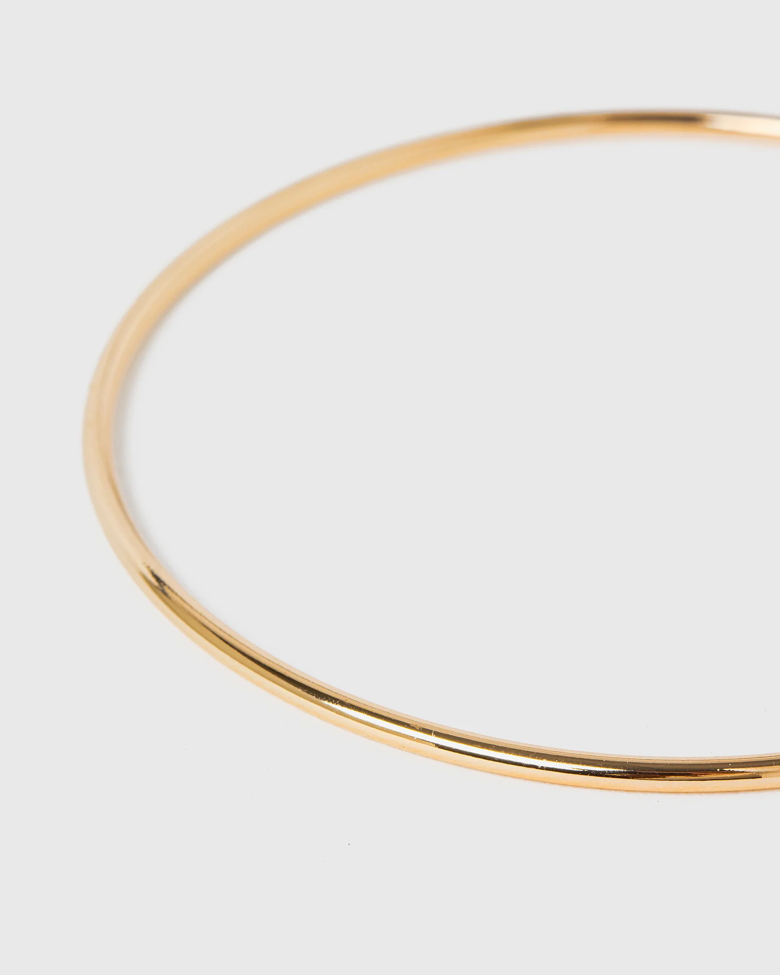 Gold Thin Metal Bangle Bracelet - Image 2