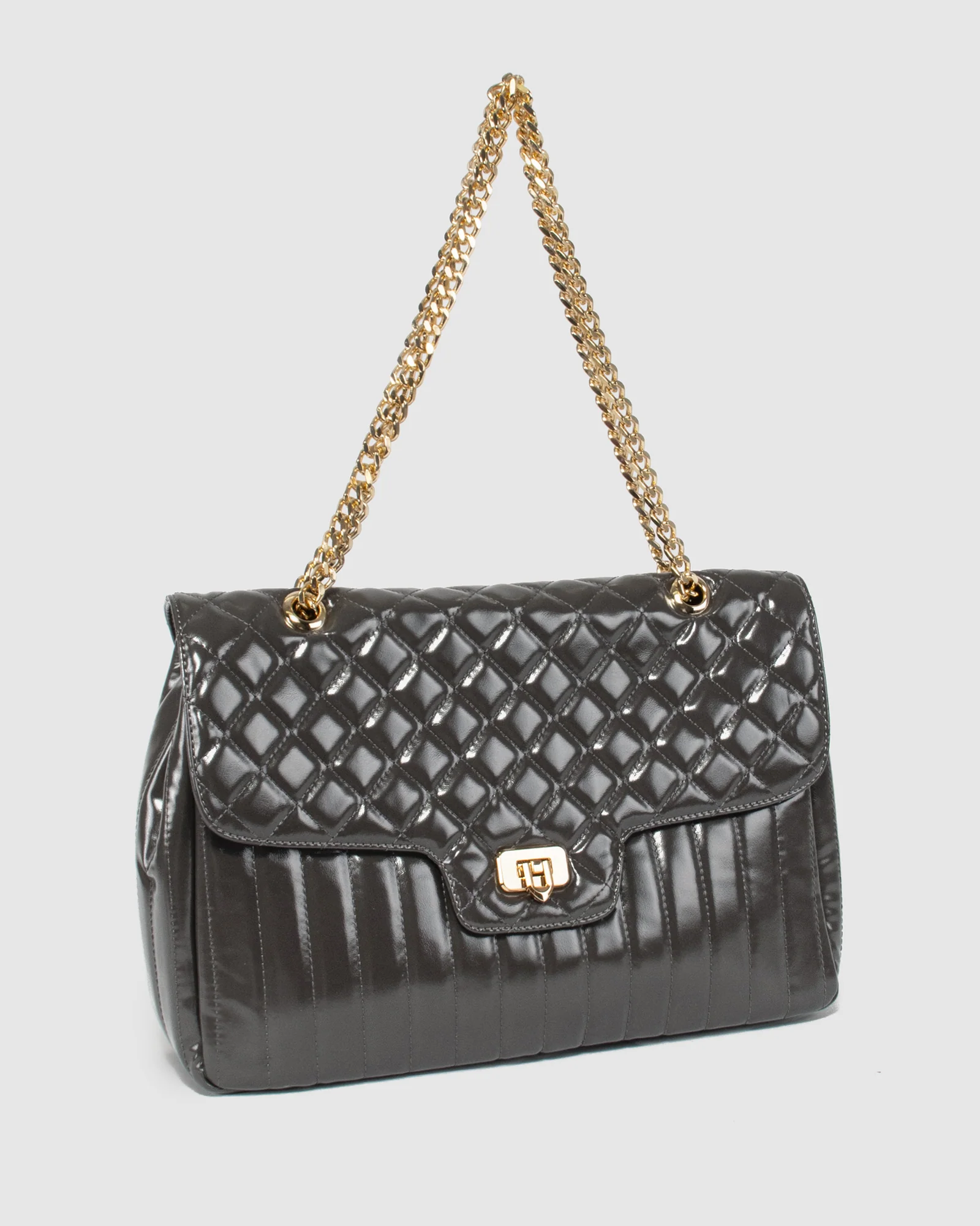 Grey Gina Quilt Crossbody - Image 5