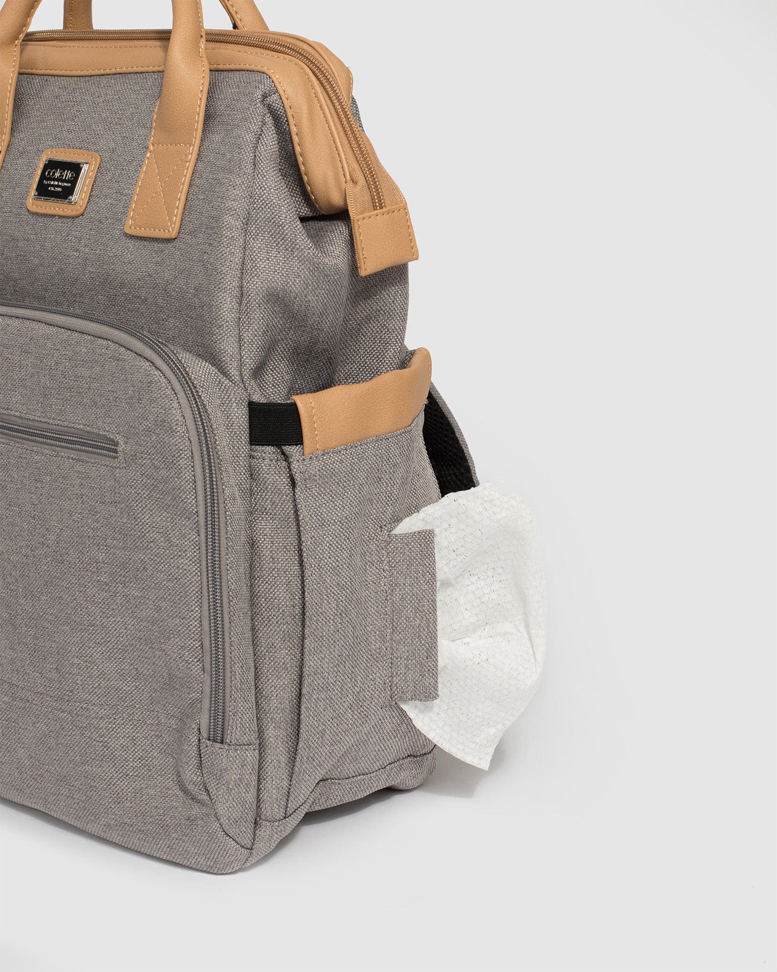 Grey Kyla Baby Bag Backpack - Image 6