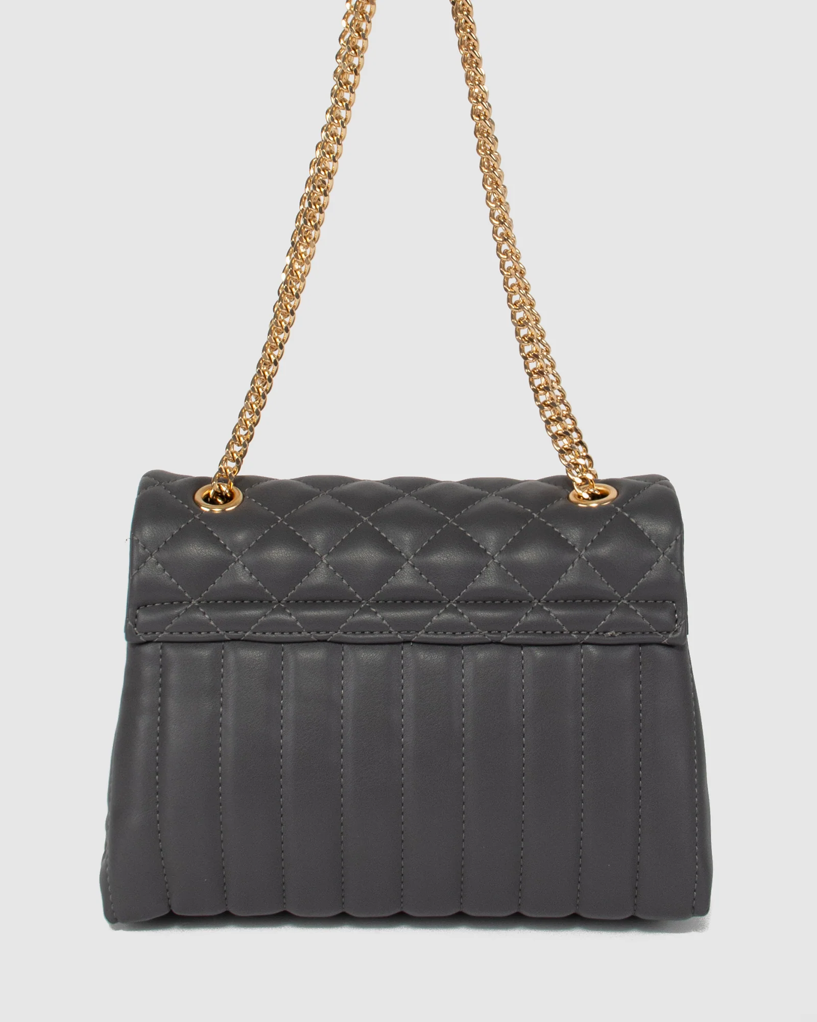 Grey Malia Quilt Crossbody - Image 7