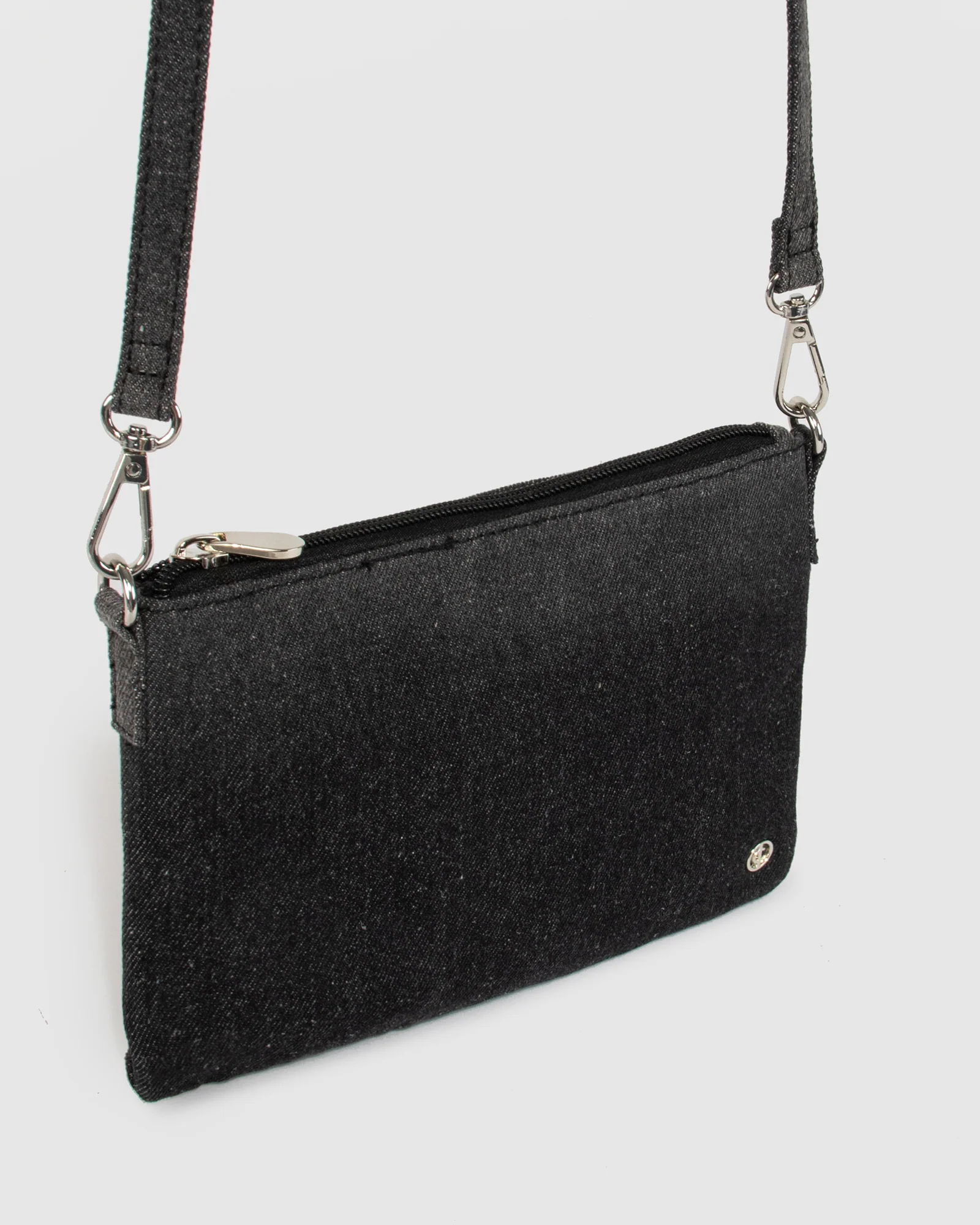 Grey Mary Kate Denim Crossbody - Image 3