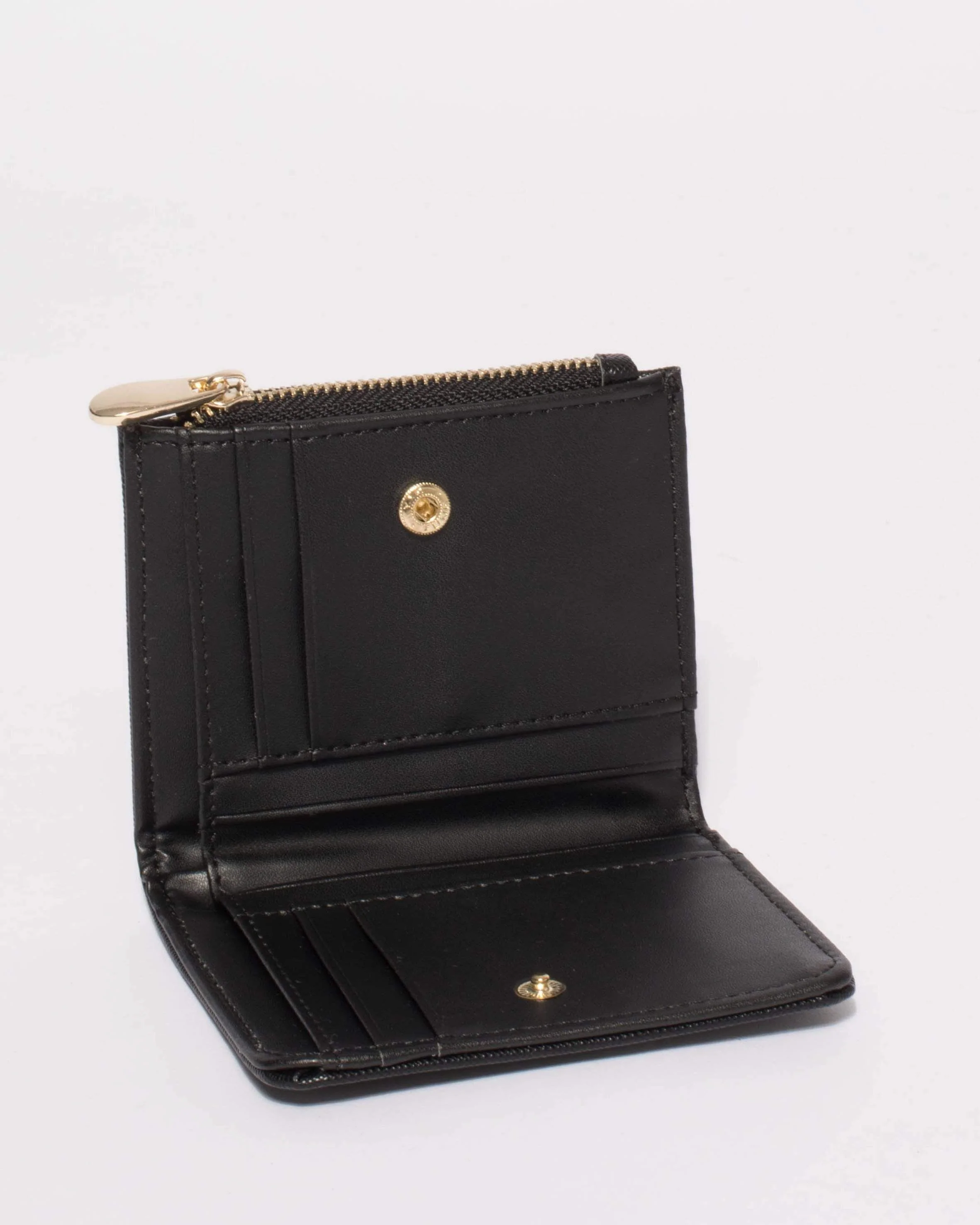 Black And Gold Han Mini Wallet - Image 3