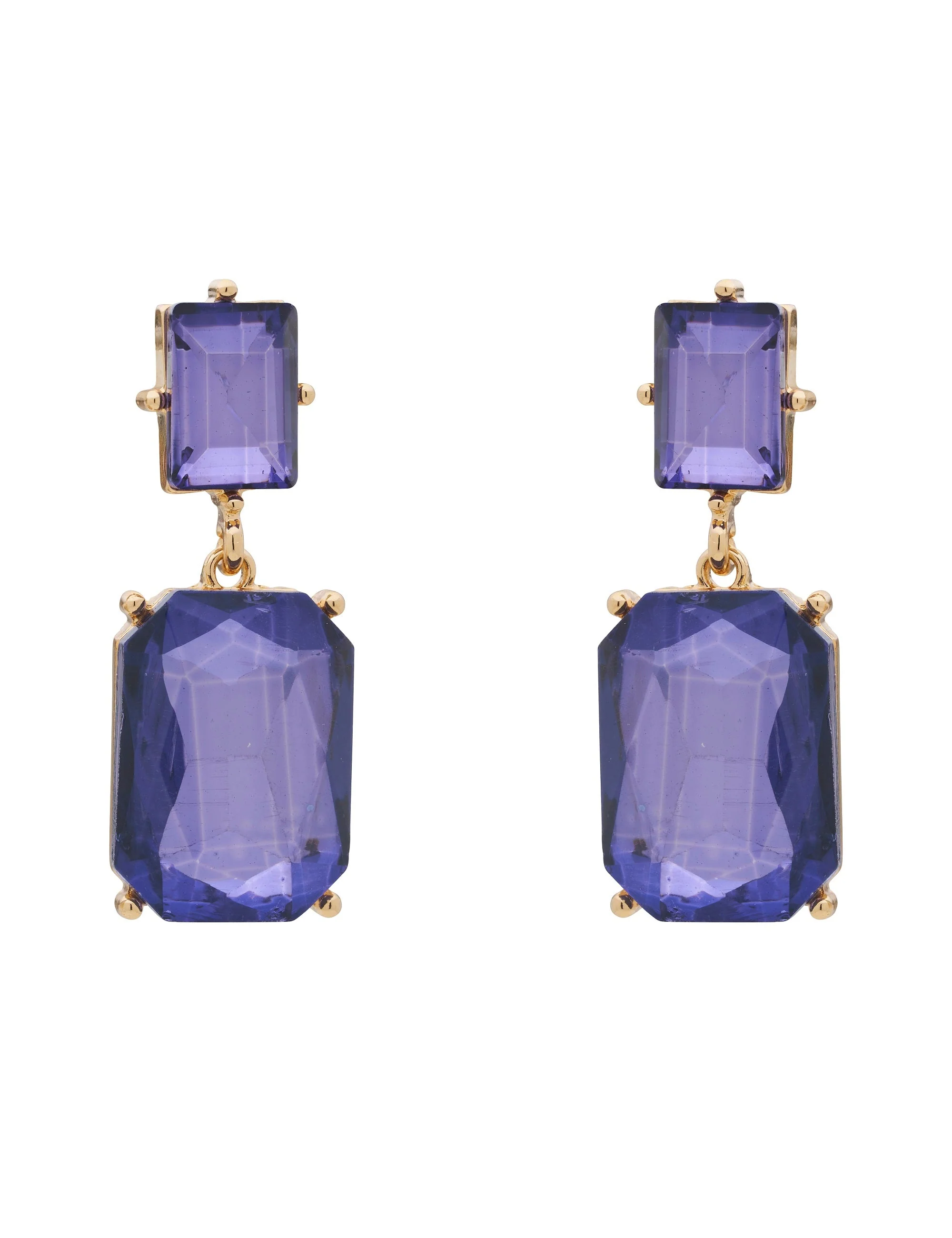 INTERLUDE RECTANGLE DROP EARRING