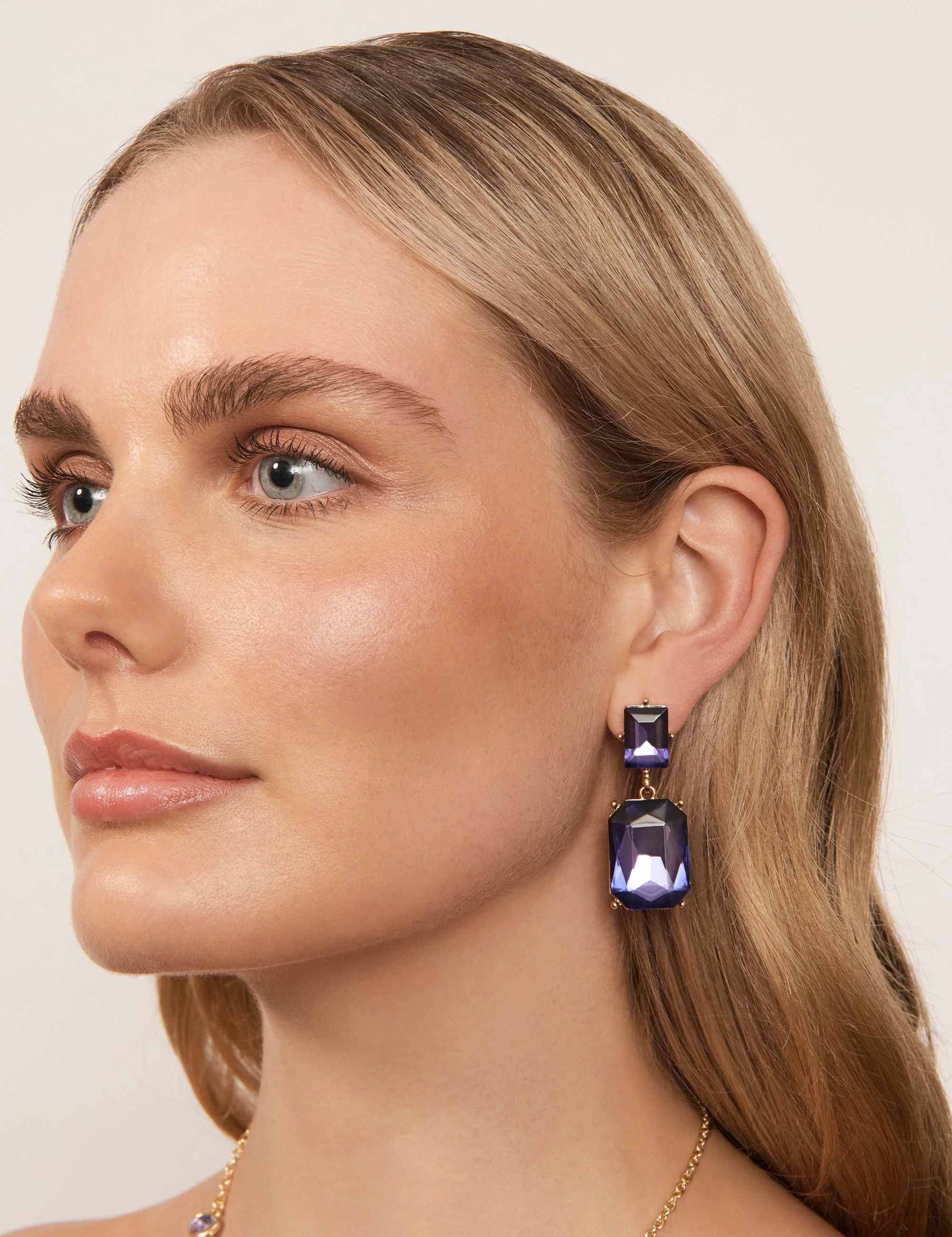 INTERLUDE RECTANGLE DROP EARRING - Image 5