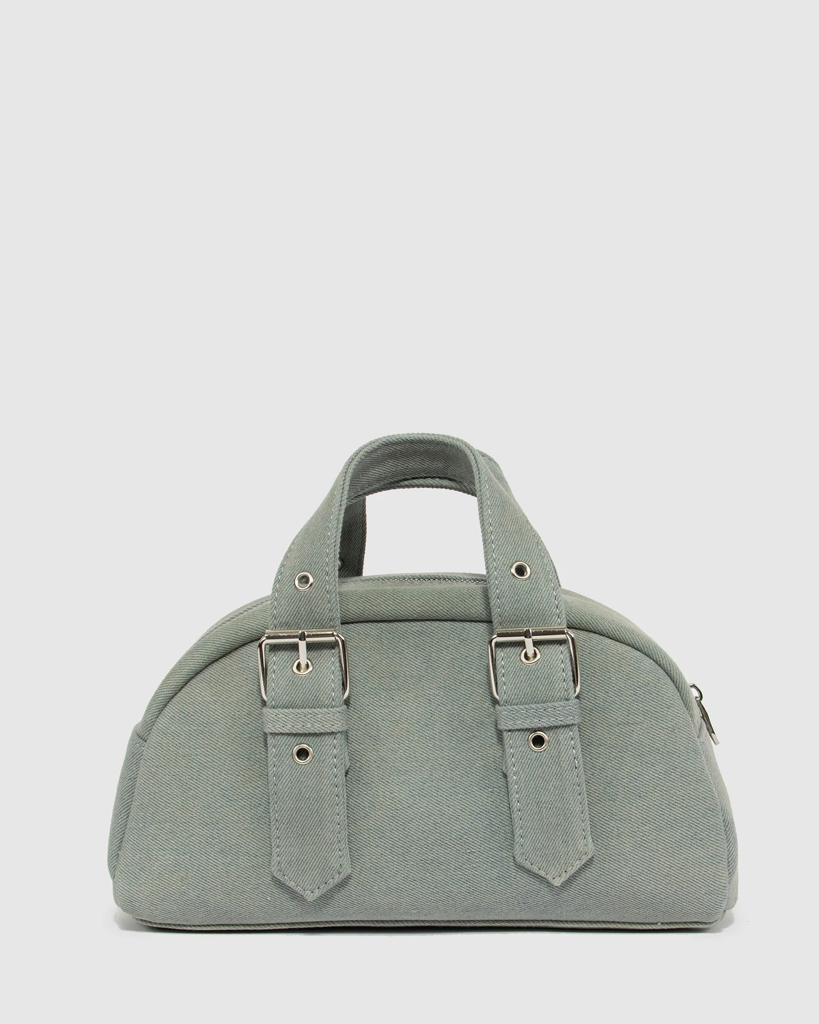 Isabella Denim Bowler Bag - Image 3